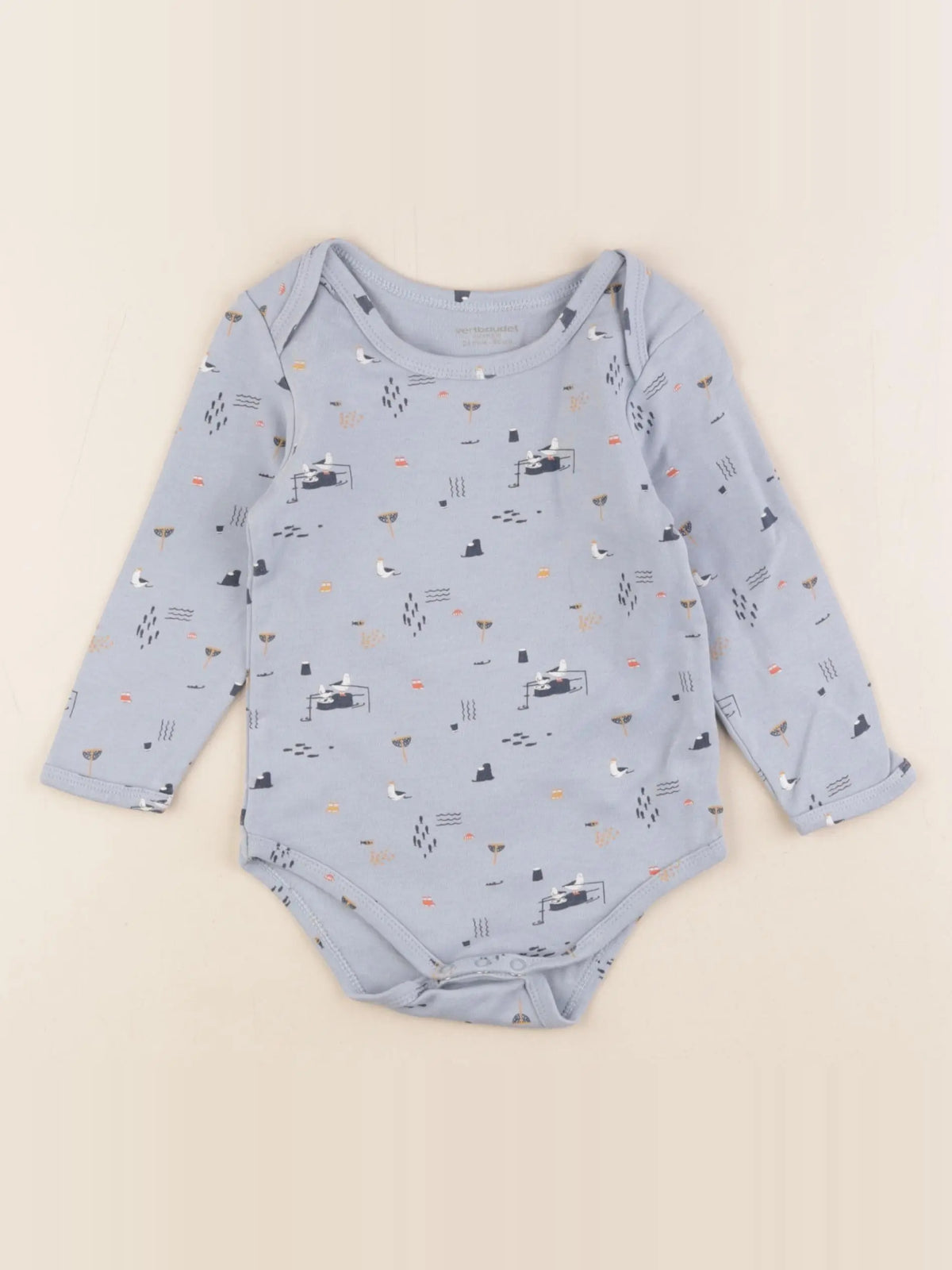 Vertbaudet - body bleu - 24 mois