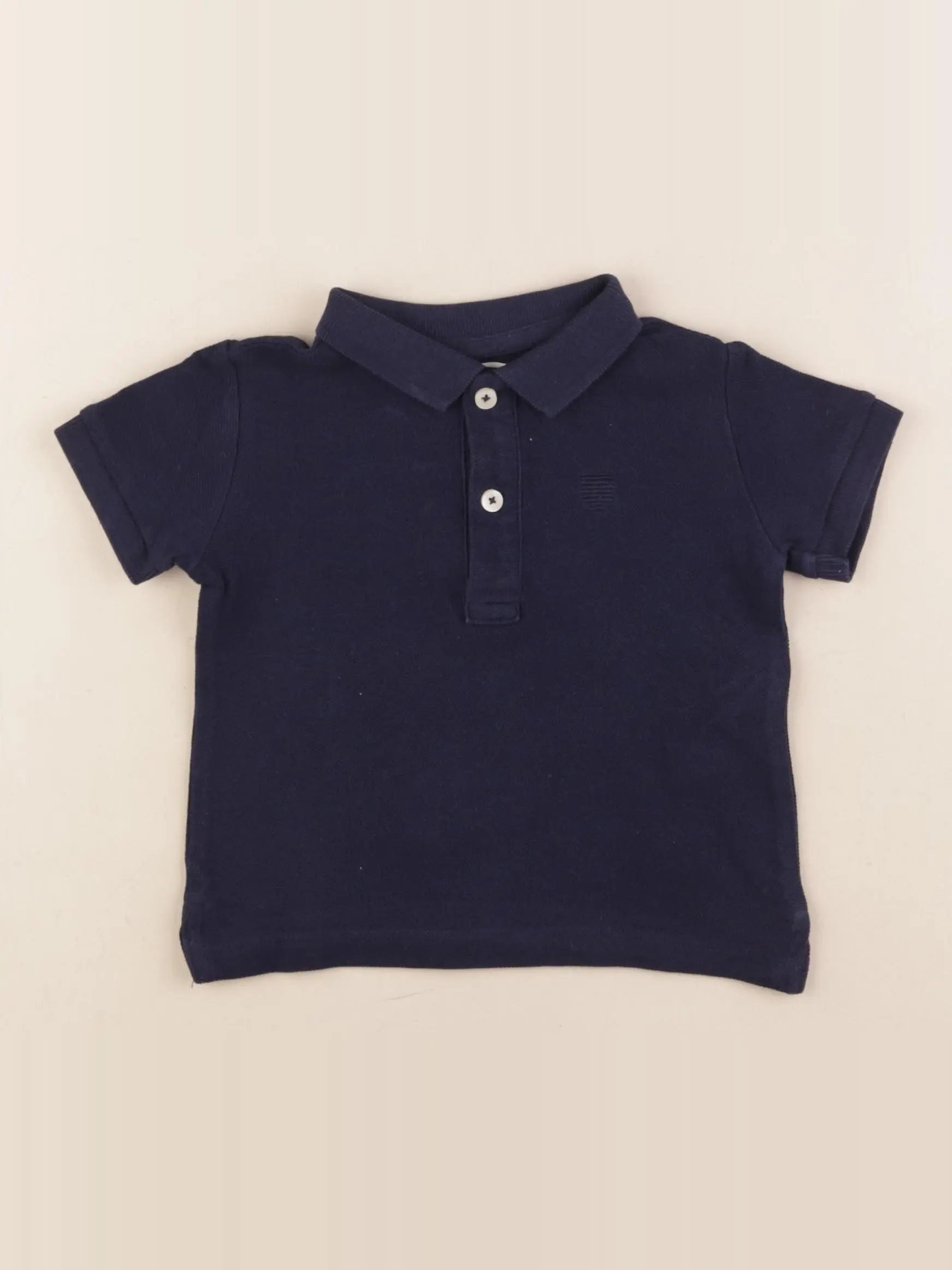 Zara - polo bleu - 9/12 mois