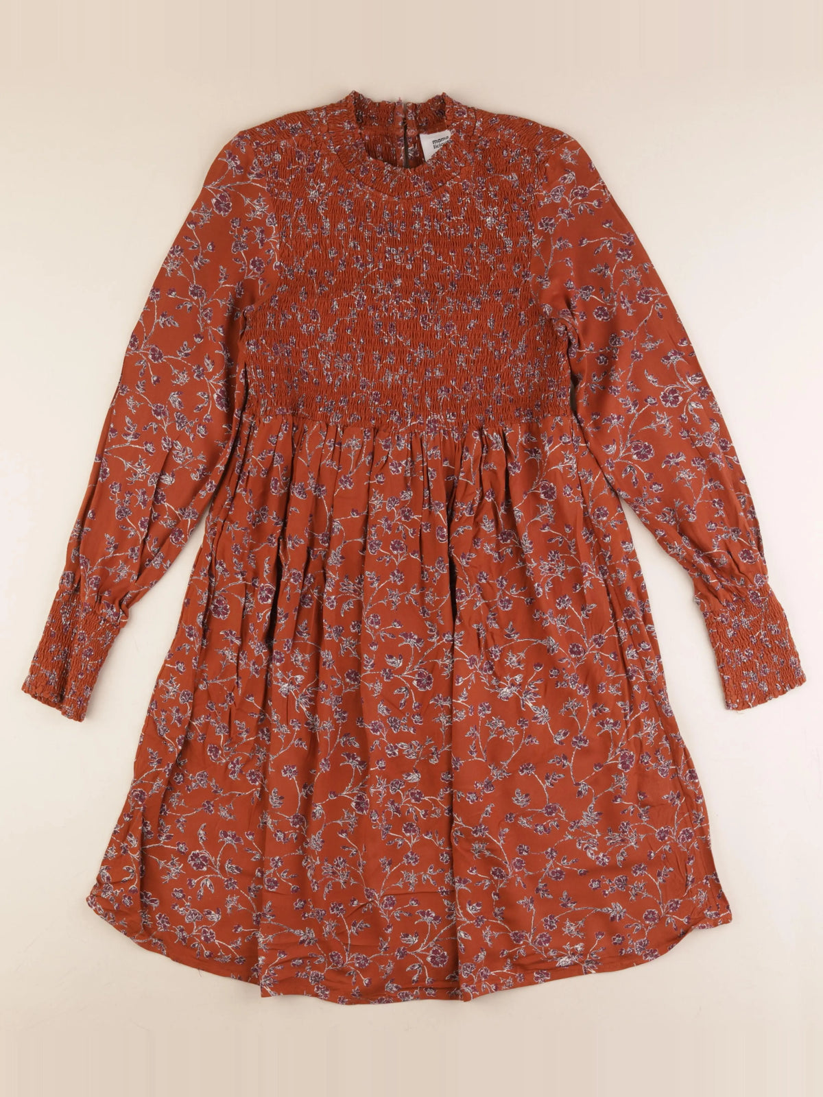 Mamalicious - robe grossesse marron - m
