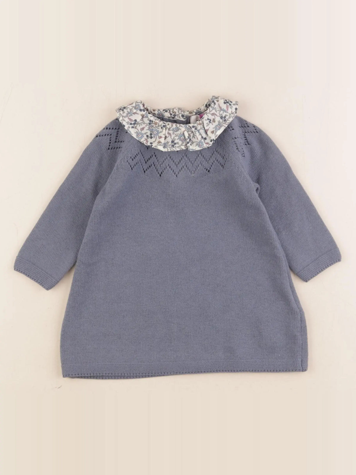 Cyrillus - robe bleu - 6 mois