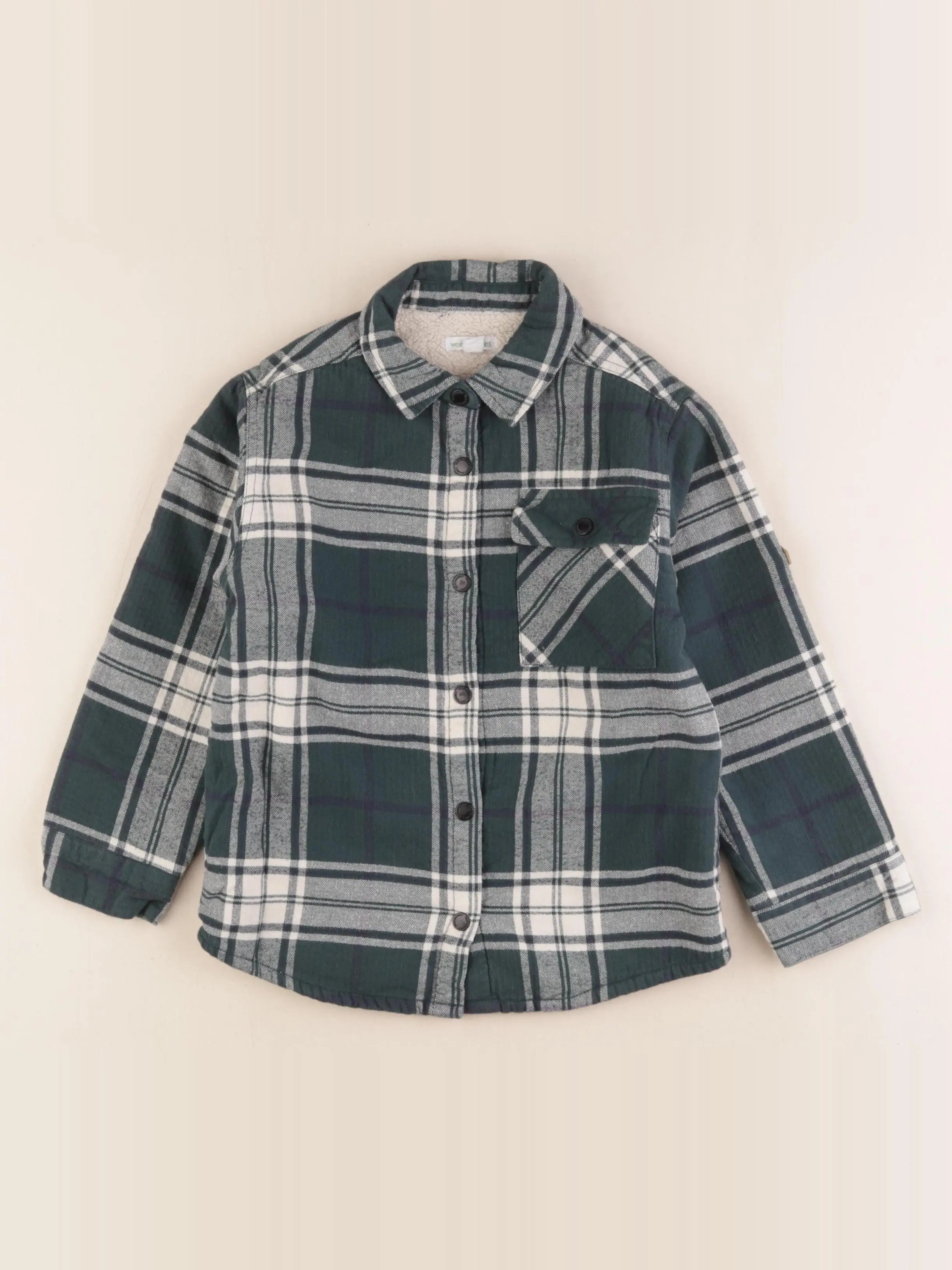 Vertbaudet - chemise vert - 6 ans