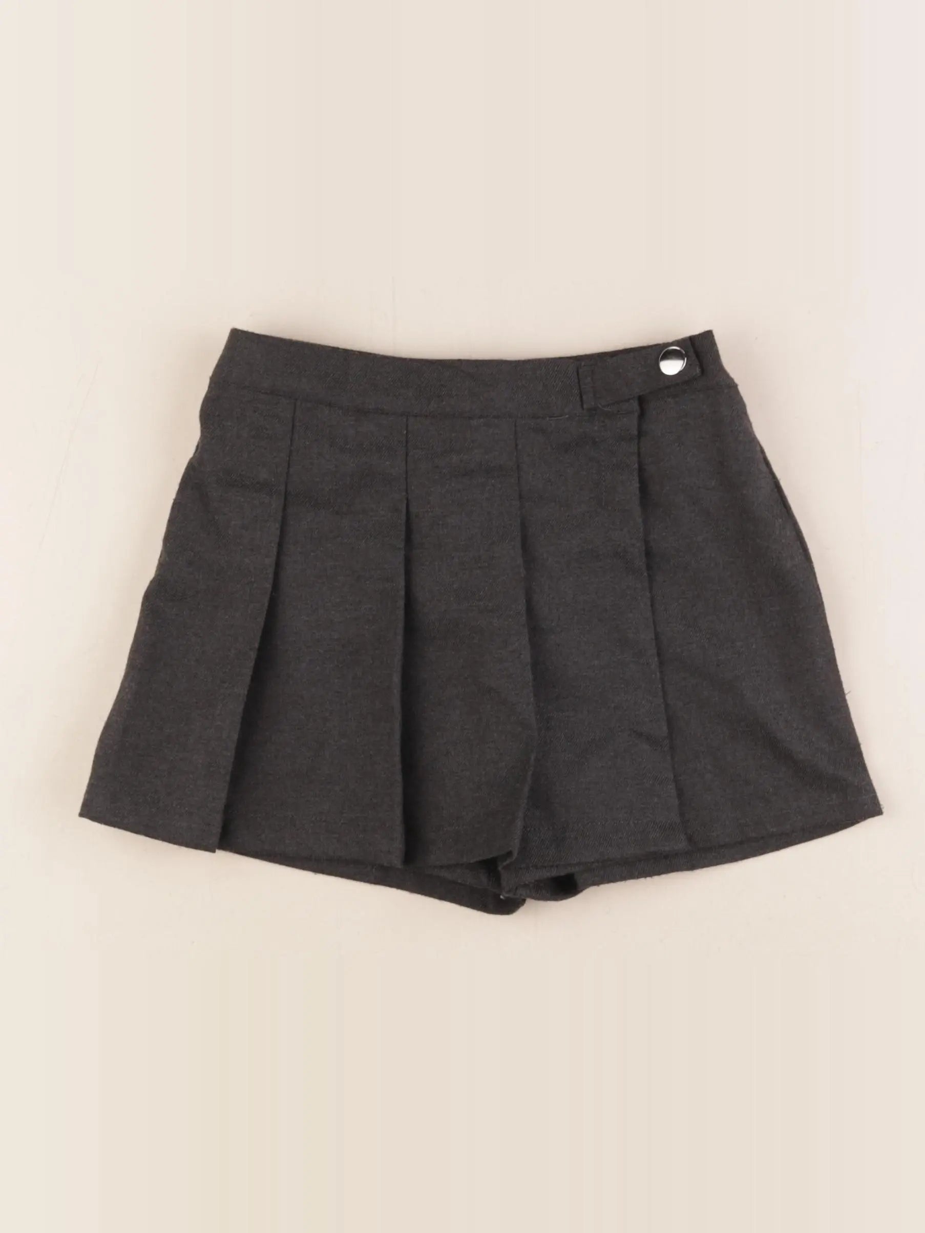 Vertbaudet - jupe short gris - 7 ans