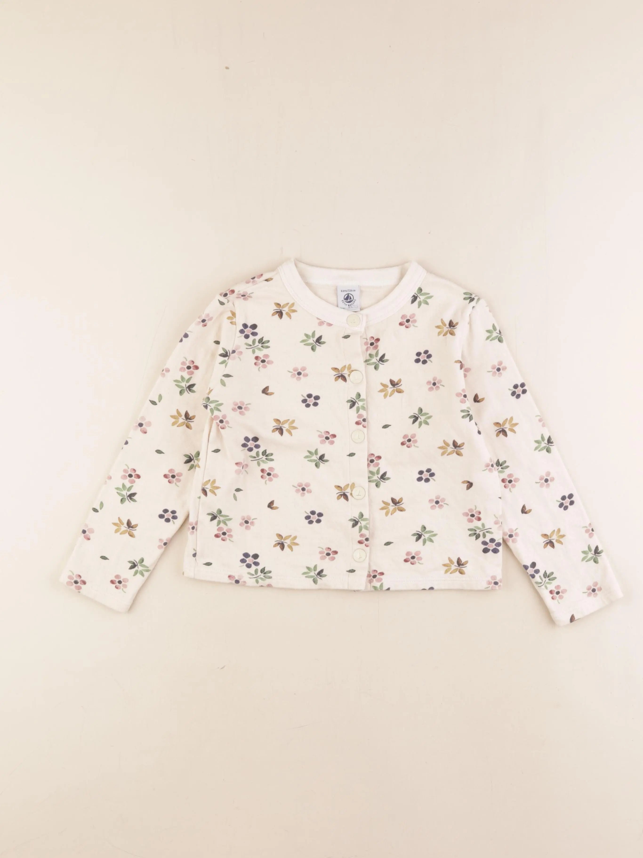 Petit Bateau - sweat multicolore - 6 ans