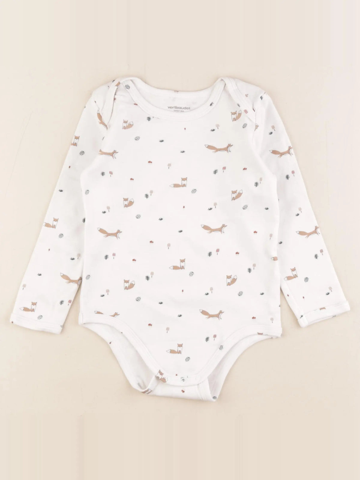 Vertbaudet - body beige - 36 mois
