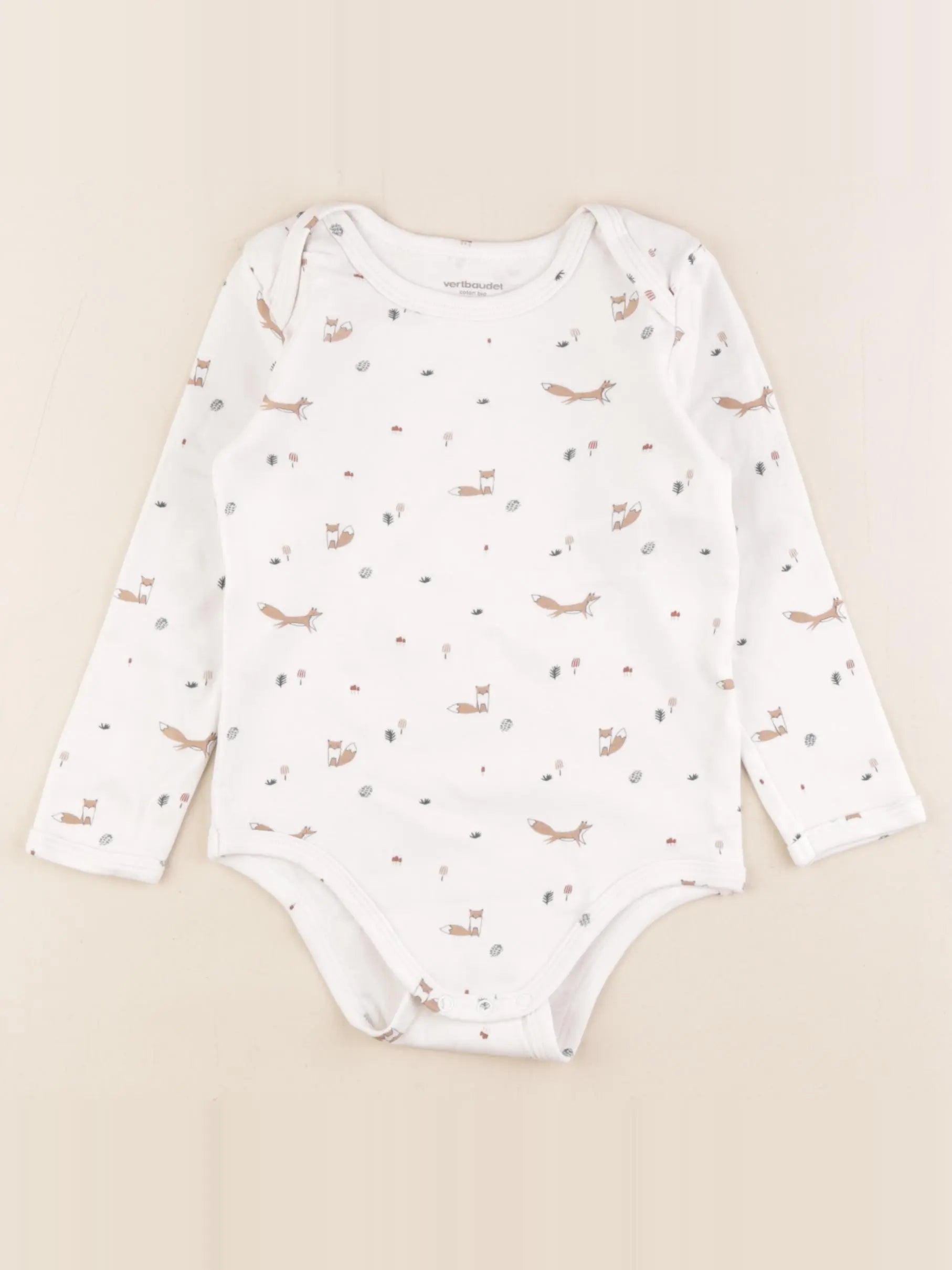Vertbaudet - body beige - 36 mois