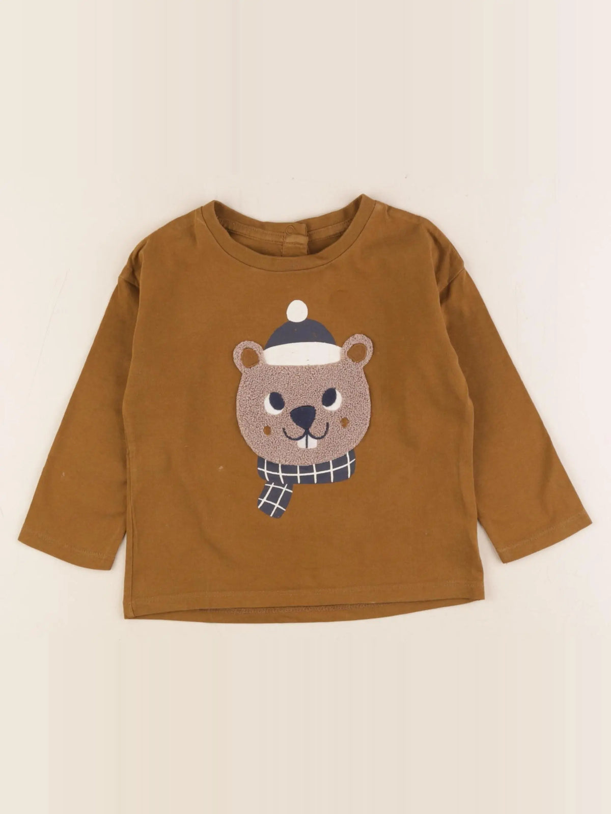 Vertbaudet - tee-shirt marron - 24 mois