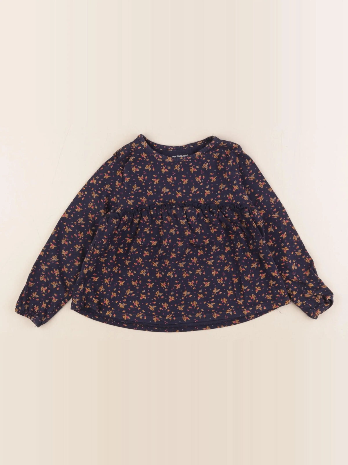 Vertbaudet - tee-shirt bleu - 4 ans