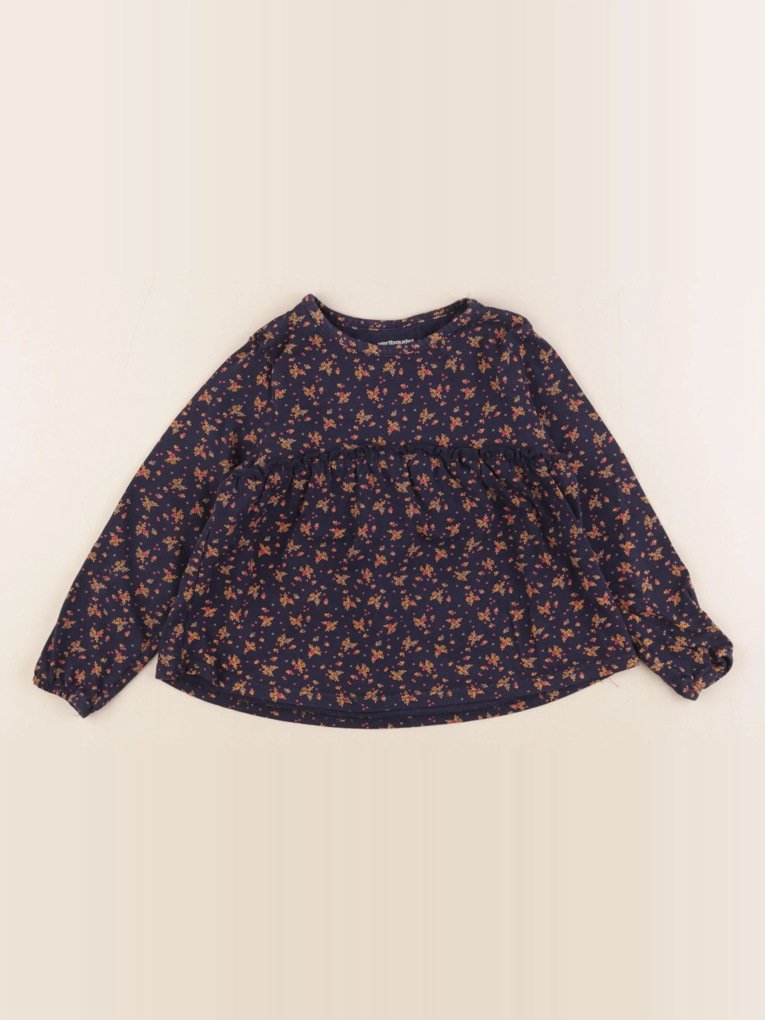 Vertbaudet - tee-shirt bleu - 4 ans