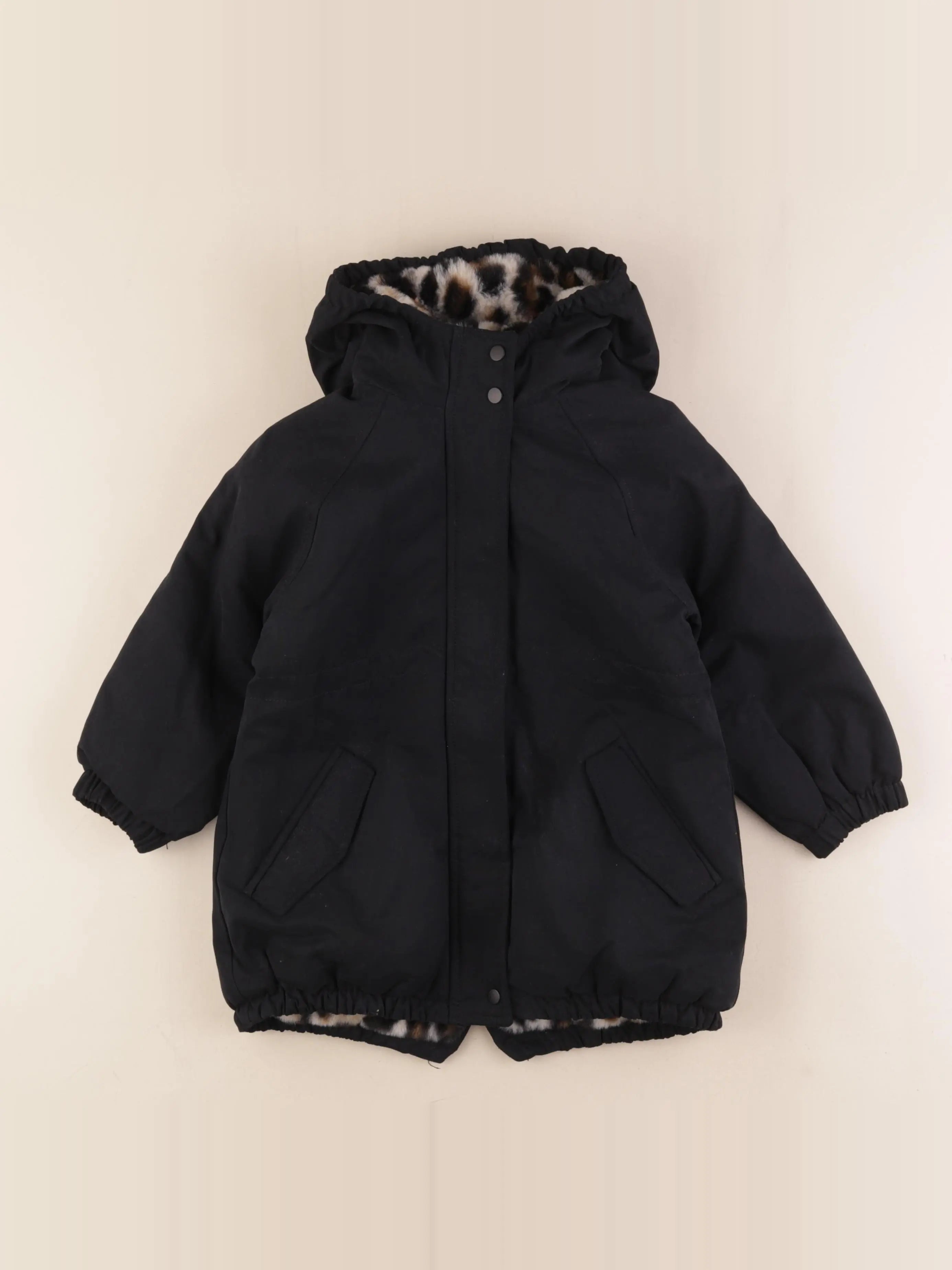 Vertbaudet - parka noir - 4 ans