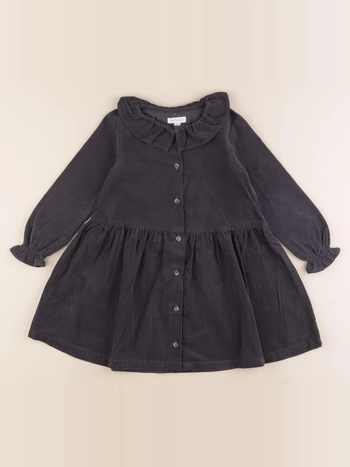Vertbaudet - robe gris - 4 ans