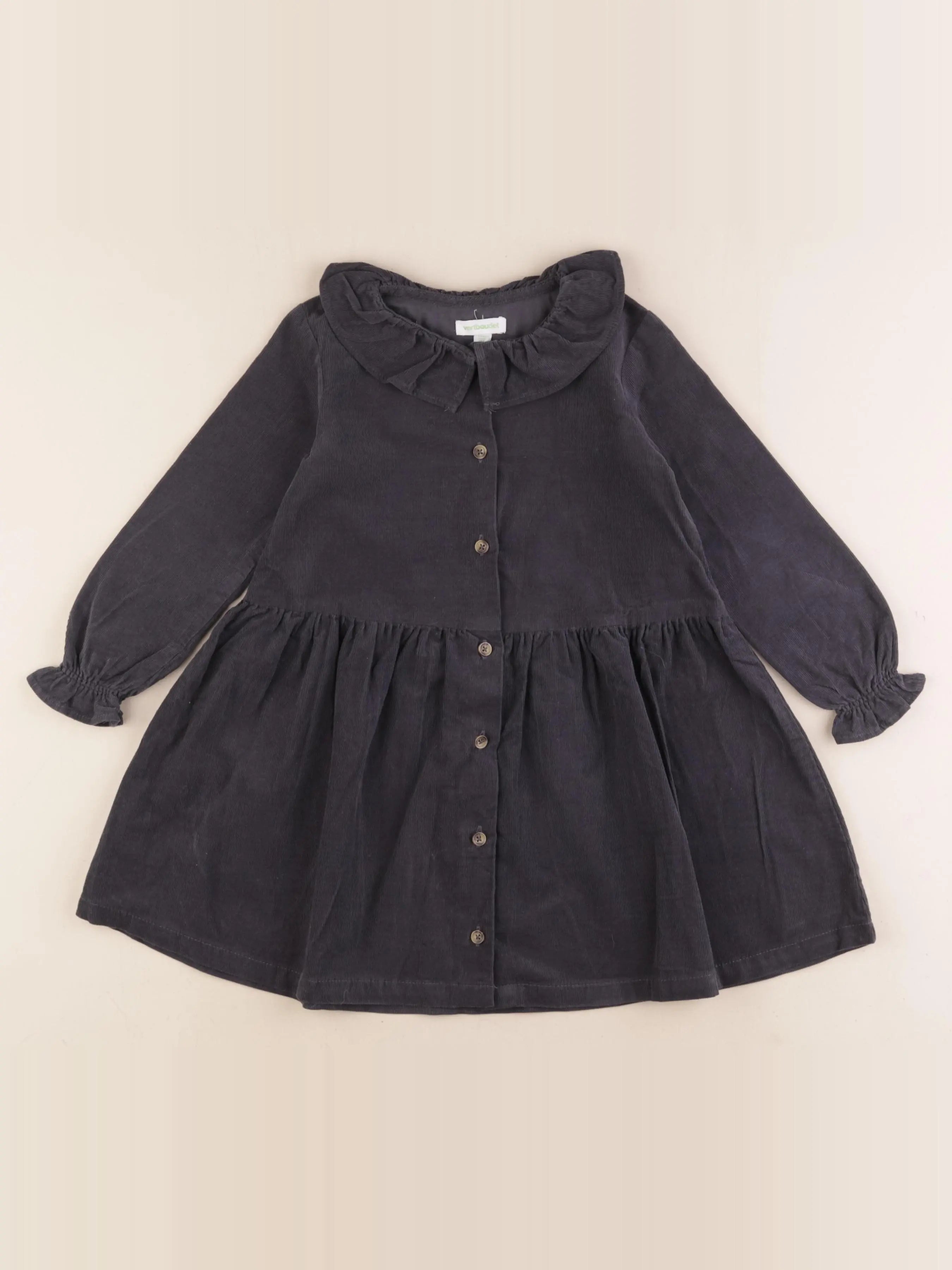 Vertbaudet - robe gris - 4 ans