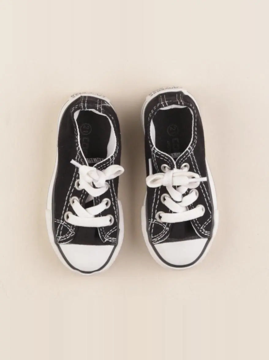 Converse - tennis à scratch/ lacets noir - pointure 21