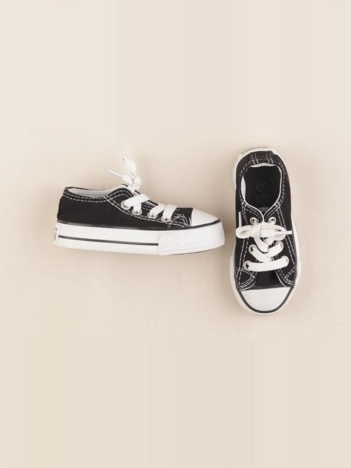 Converse - tennis à scratch/ lacets noir - pointure 21