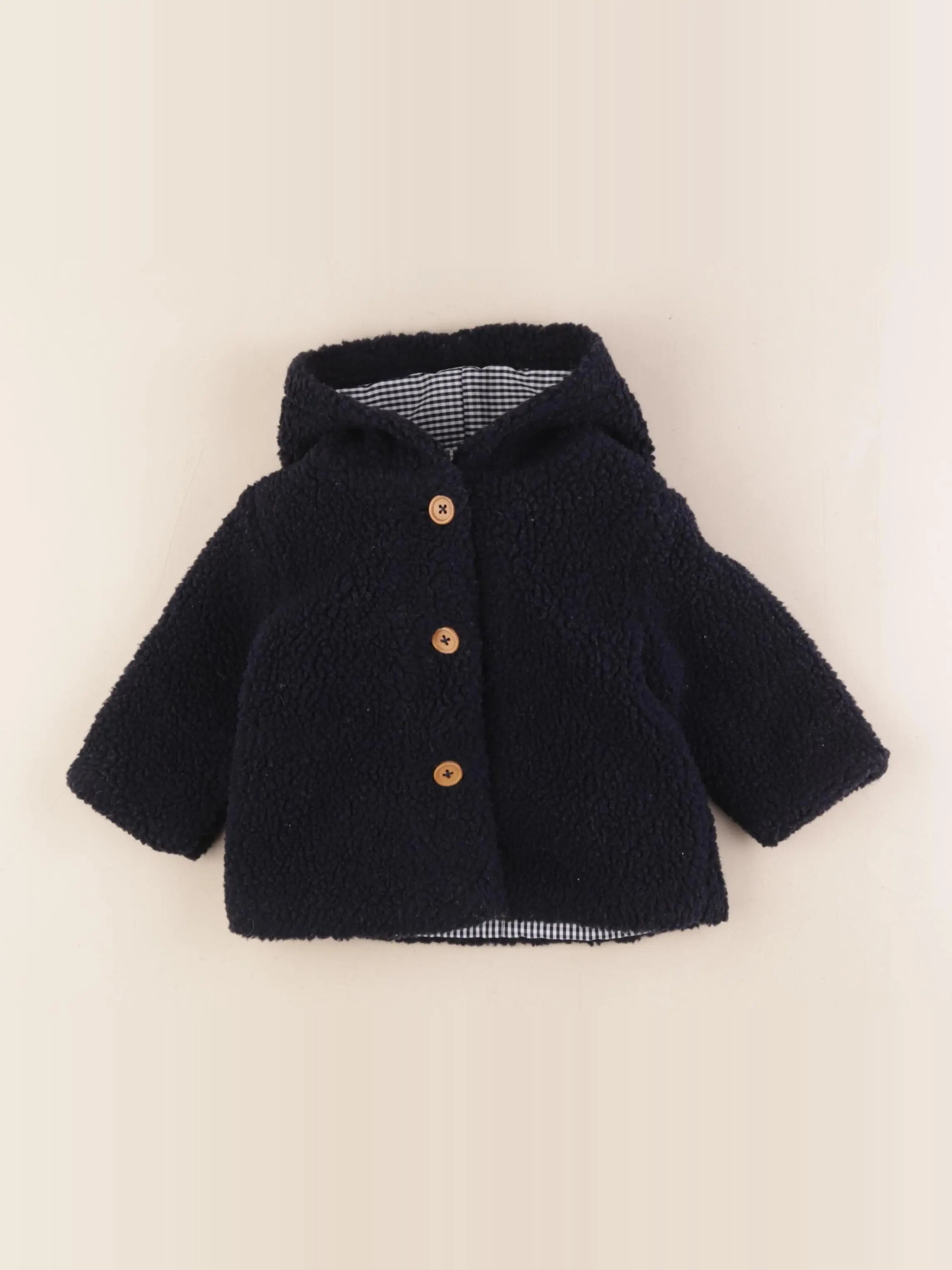 Cyrillus - veste doublé bleu - 6 mois