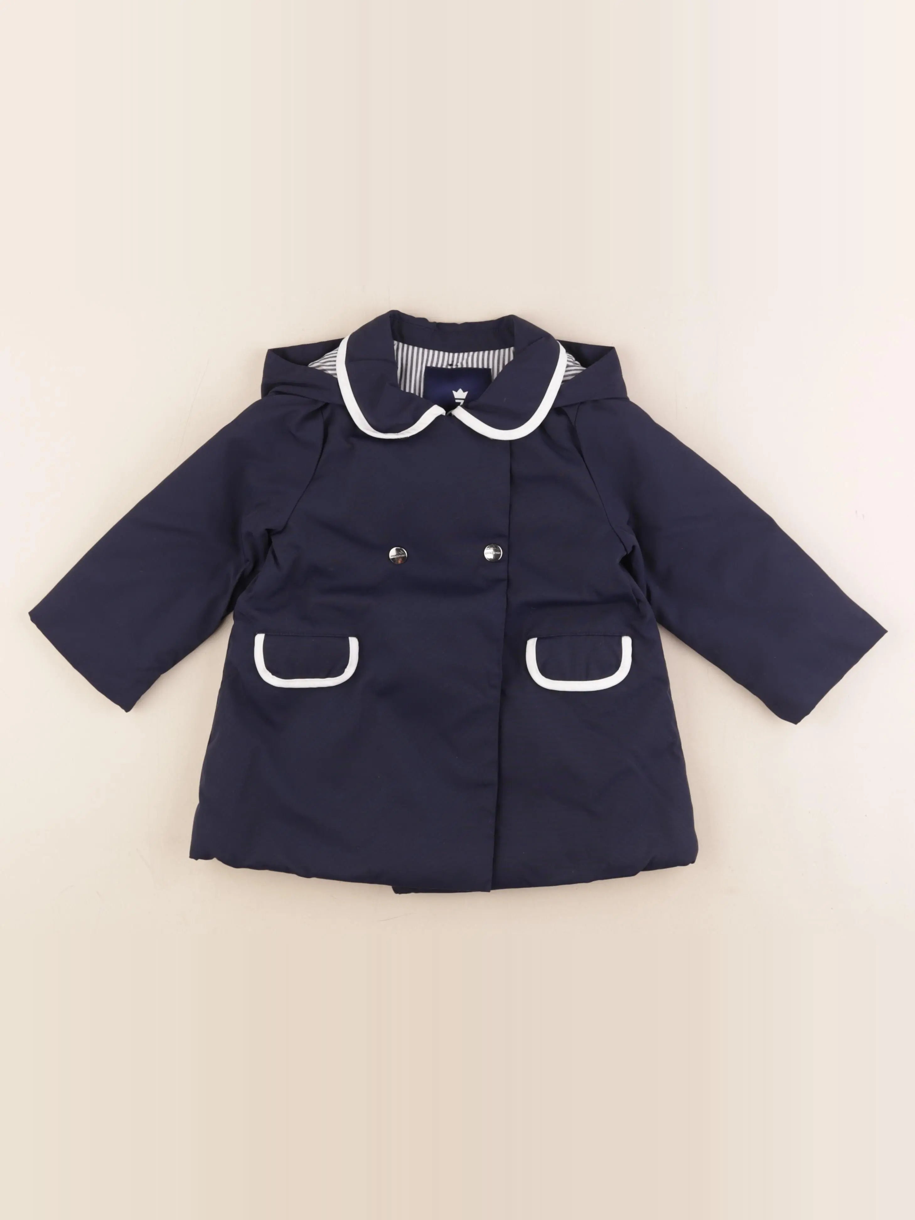 Jacadi - manteau bleu - 24 mois