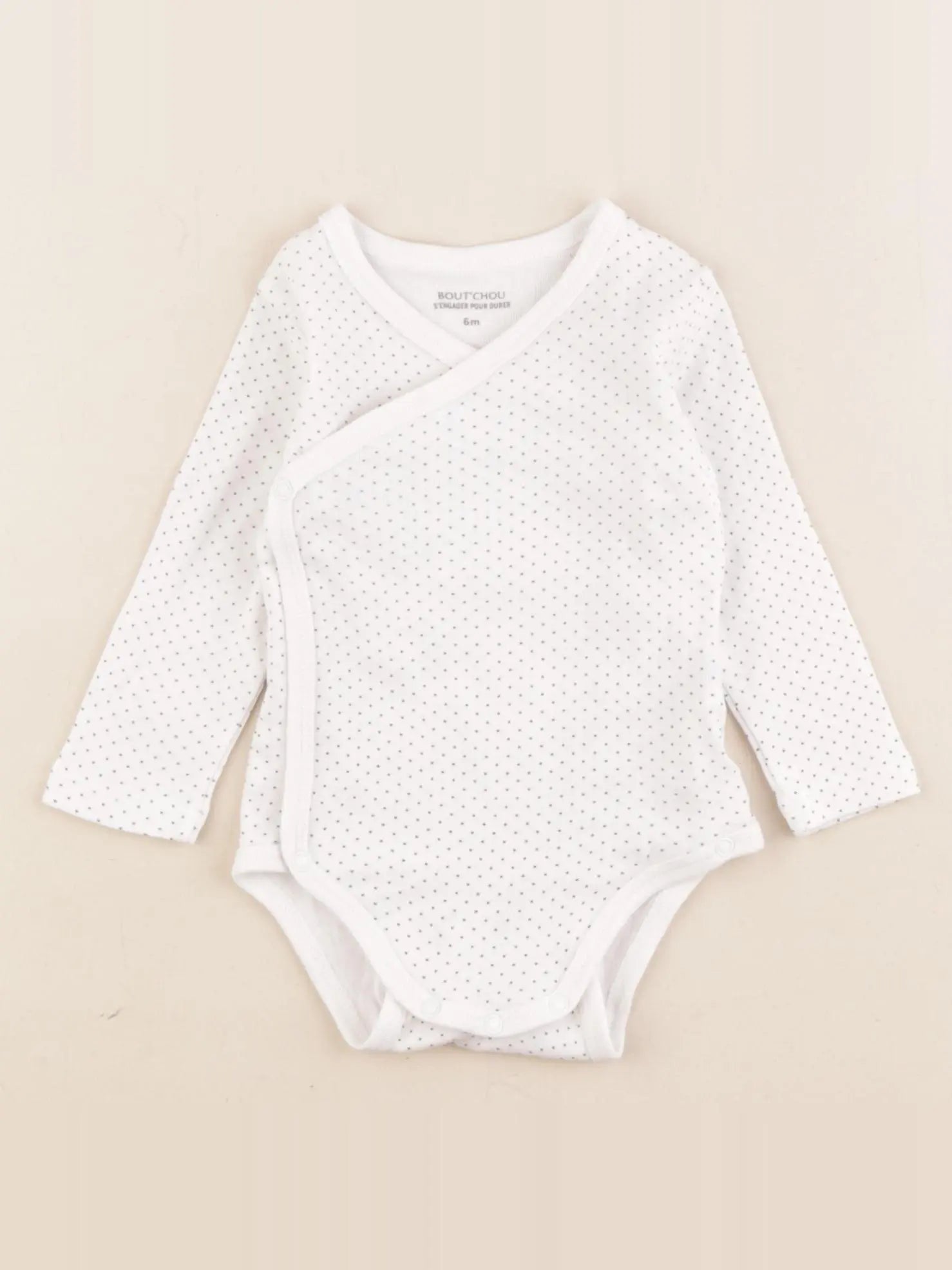 Boutchou - body blanc - 6 mois
