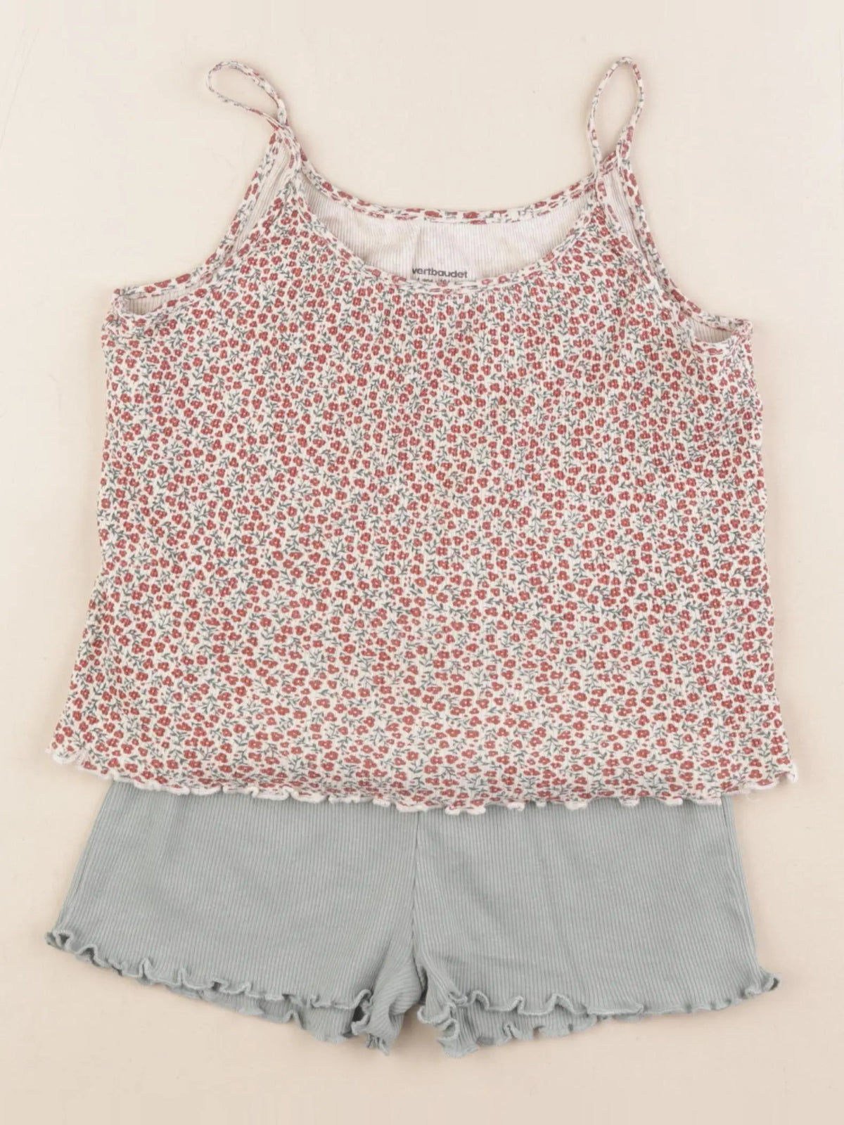 Vertbaudet - pyjama coton vert, multicolore - 4 ans