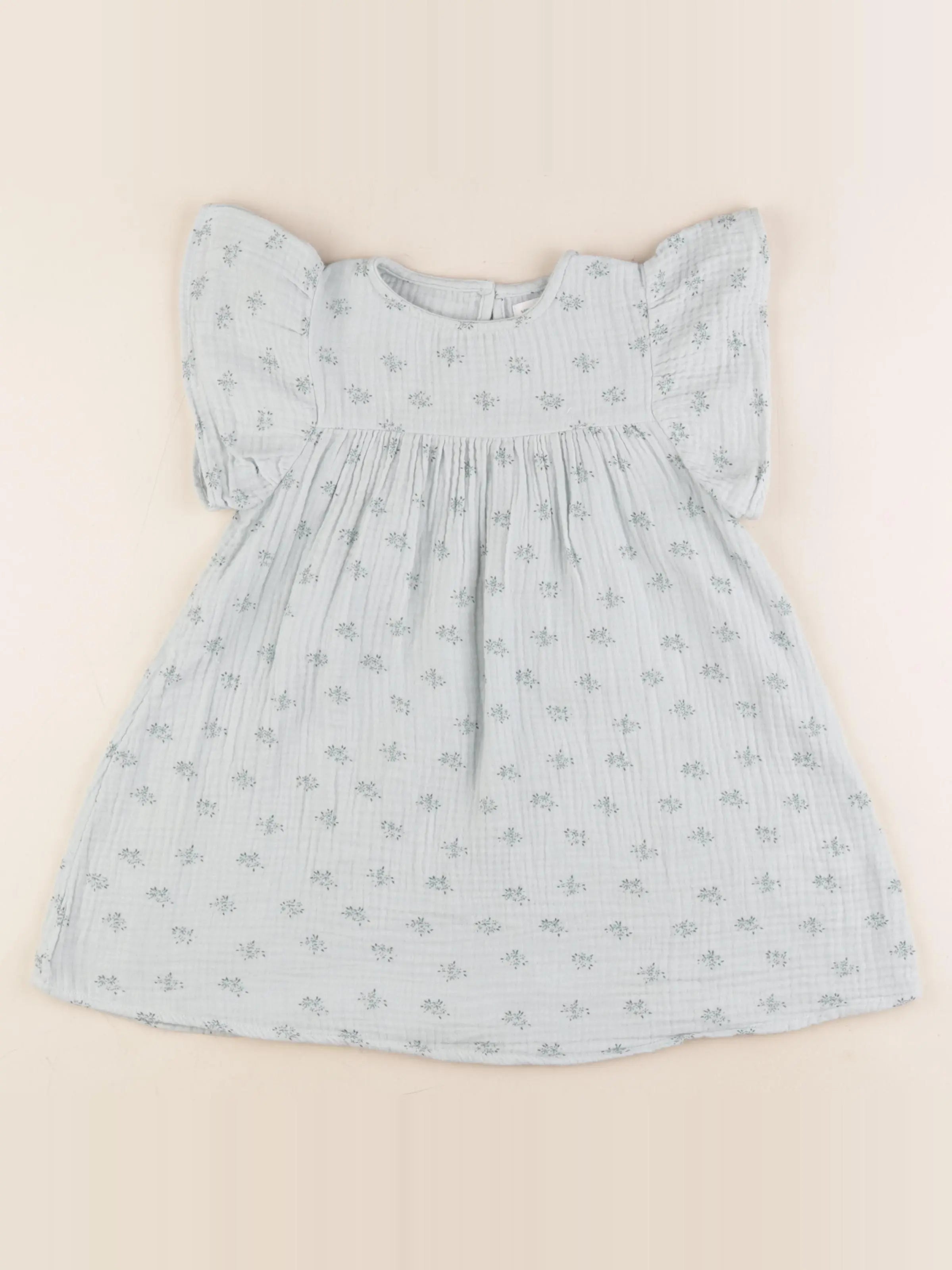 Vertbaudet - robe vert - 4 ans