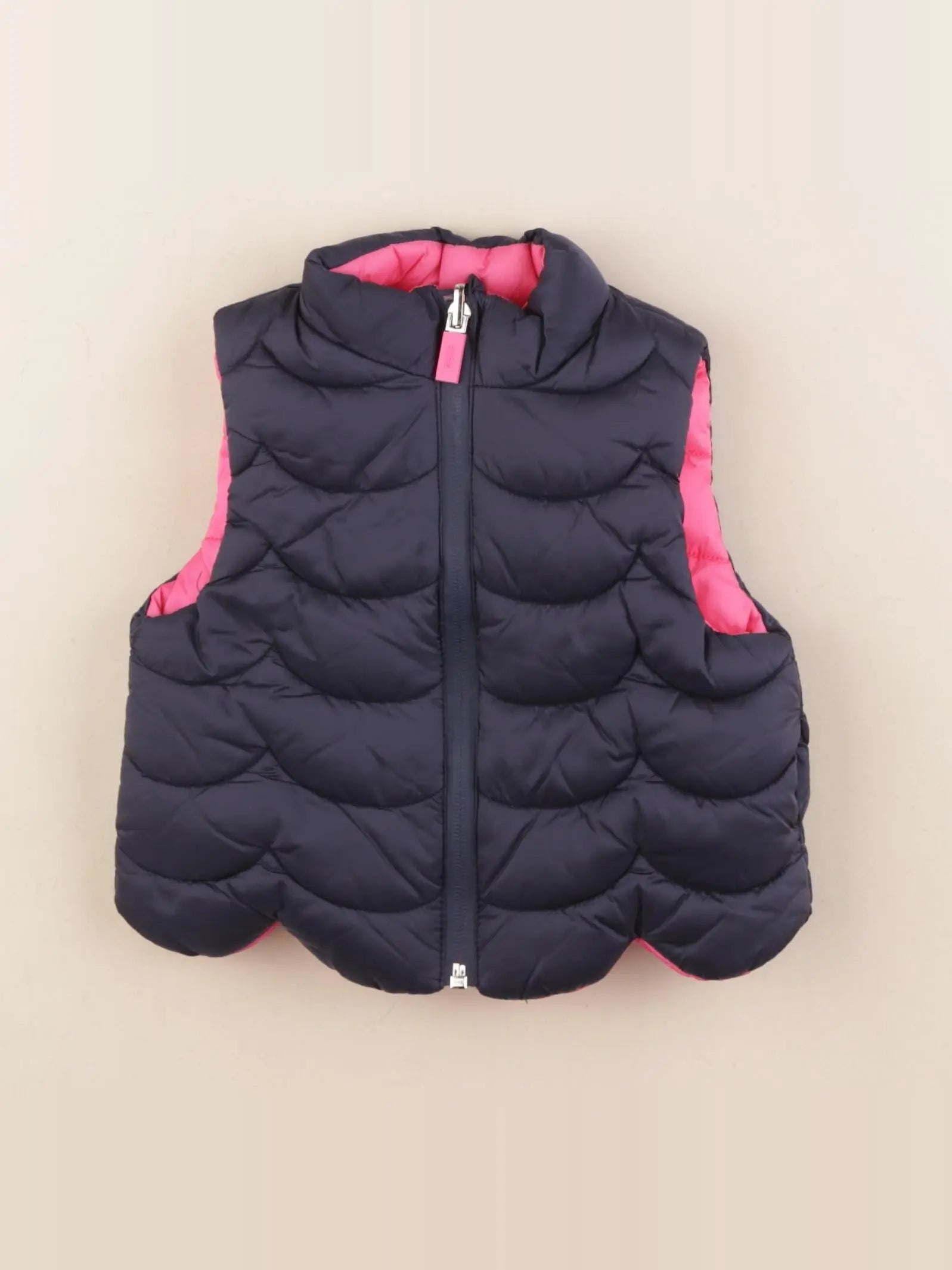 Jacadi - doudoune bleu, rose - 12 mois