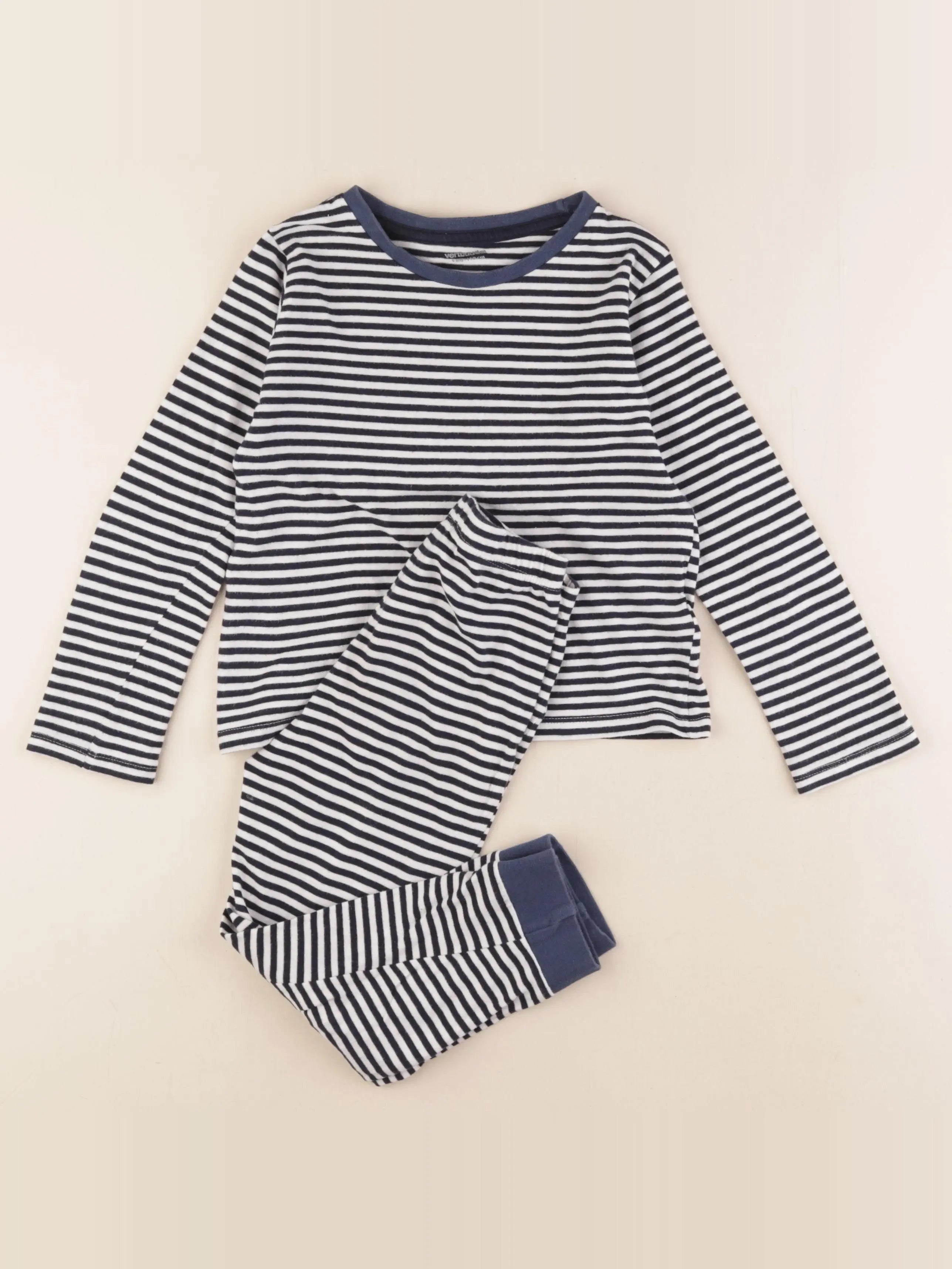 Vertbaudet - pyjama coton bleu - 5 ans