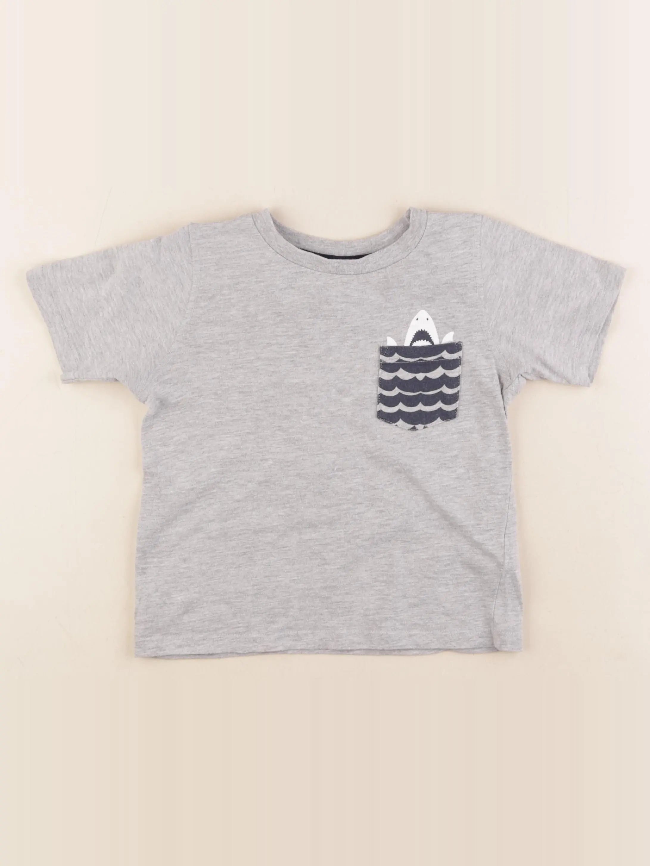 Vertbaudet - tee-shirt gris - 5 ans