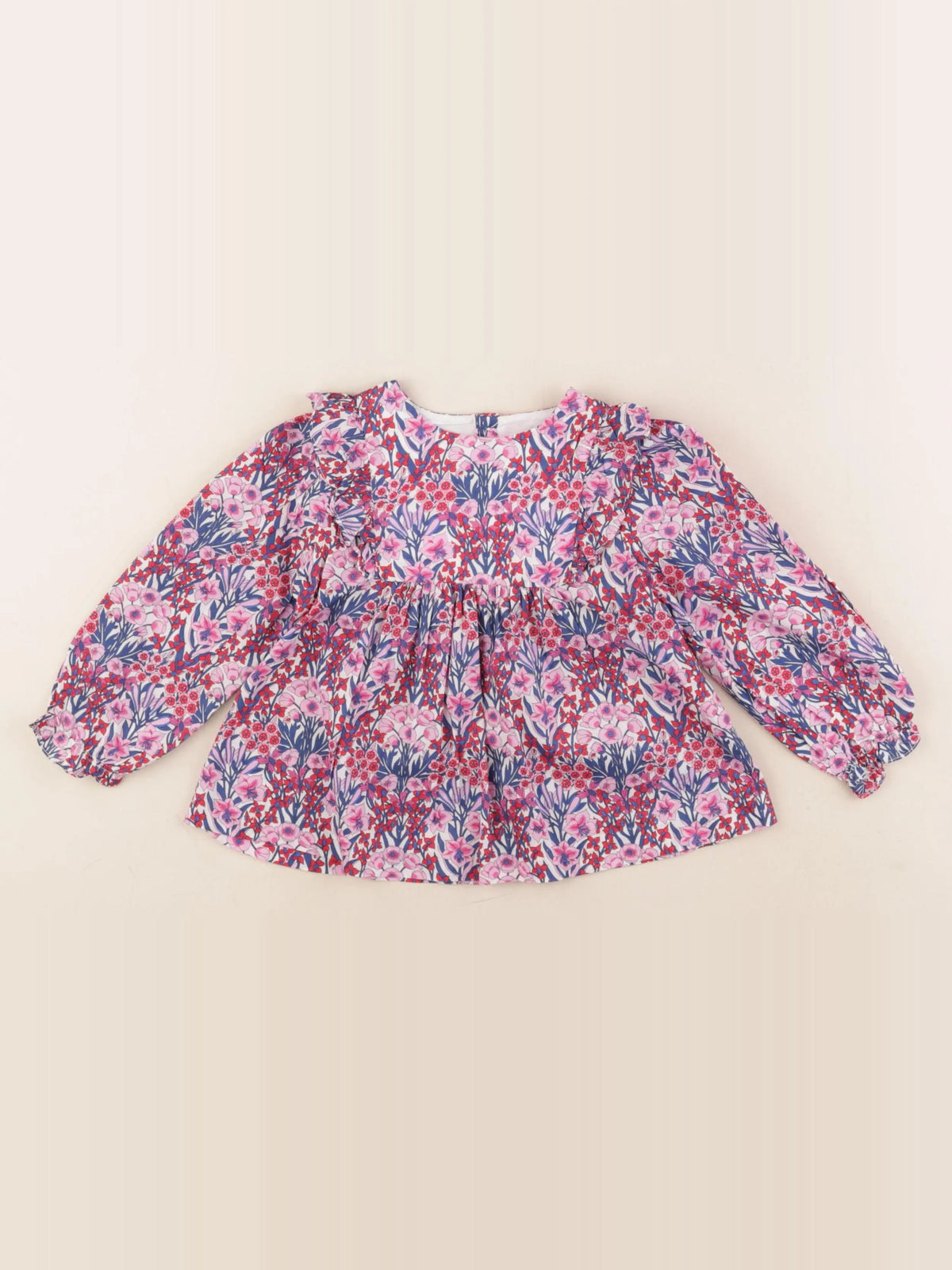 Jacadi - blouse liberty multicolore - 24 mois