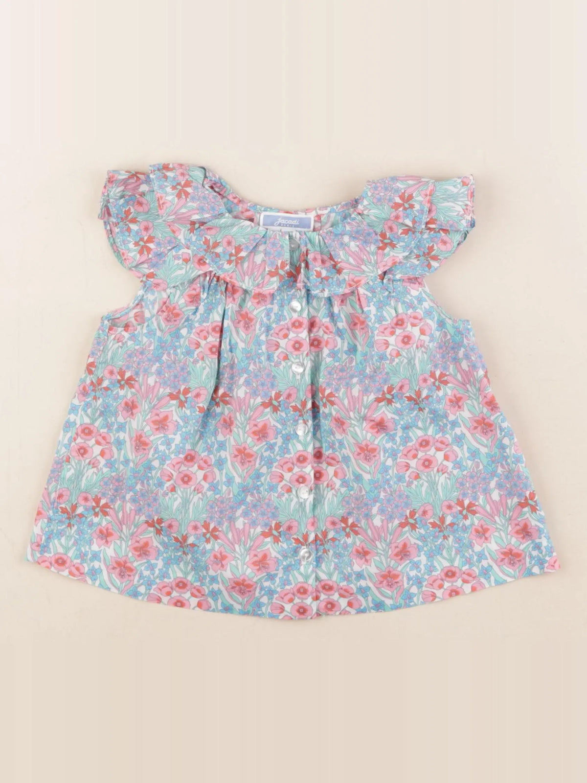 Jacadi - blouse liberty multicolore - 24 mois