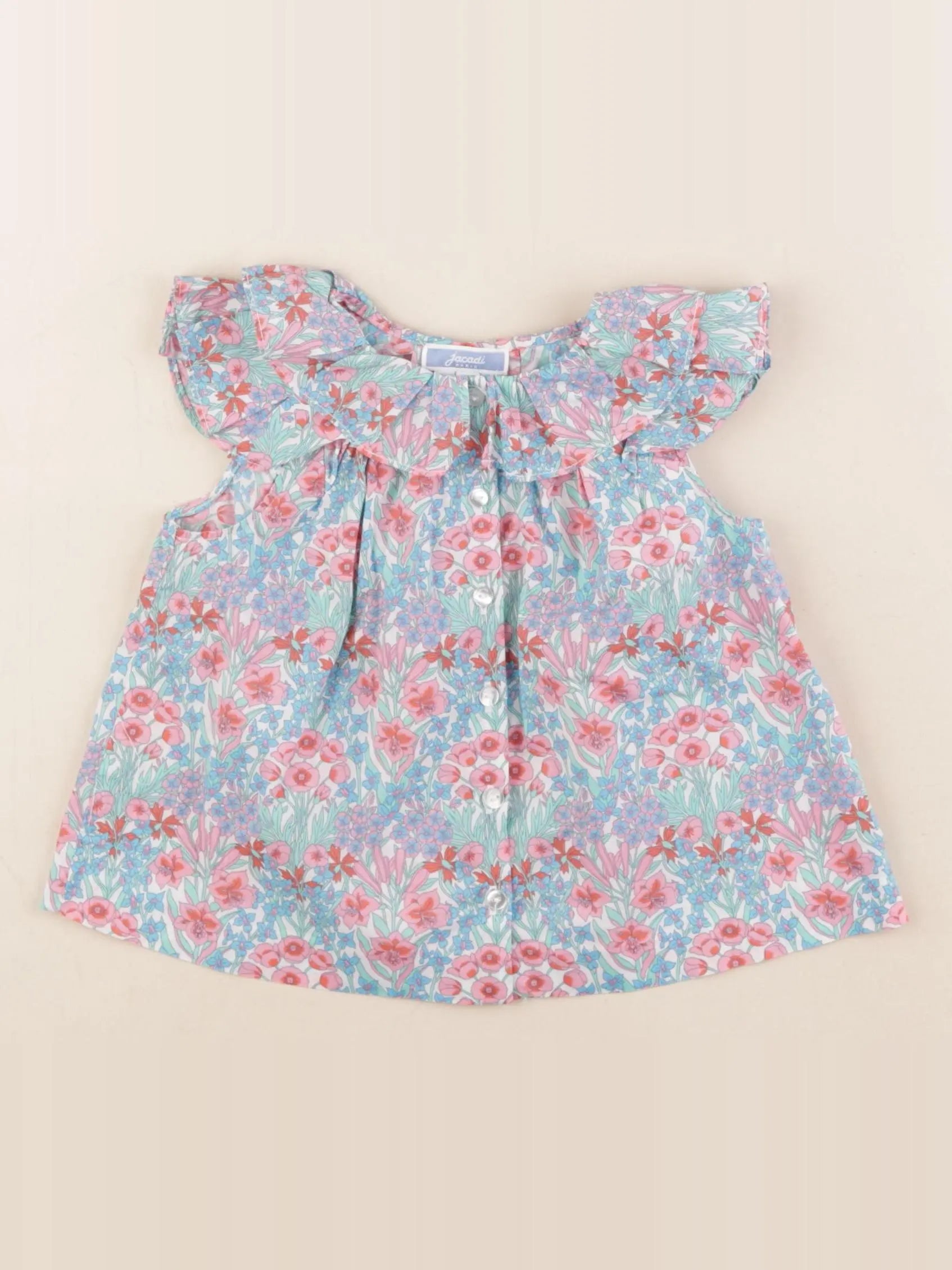 Jacadi - blouse liberty multicolore - 24 mois