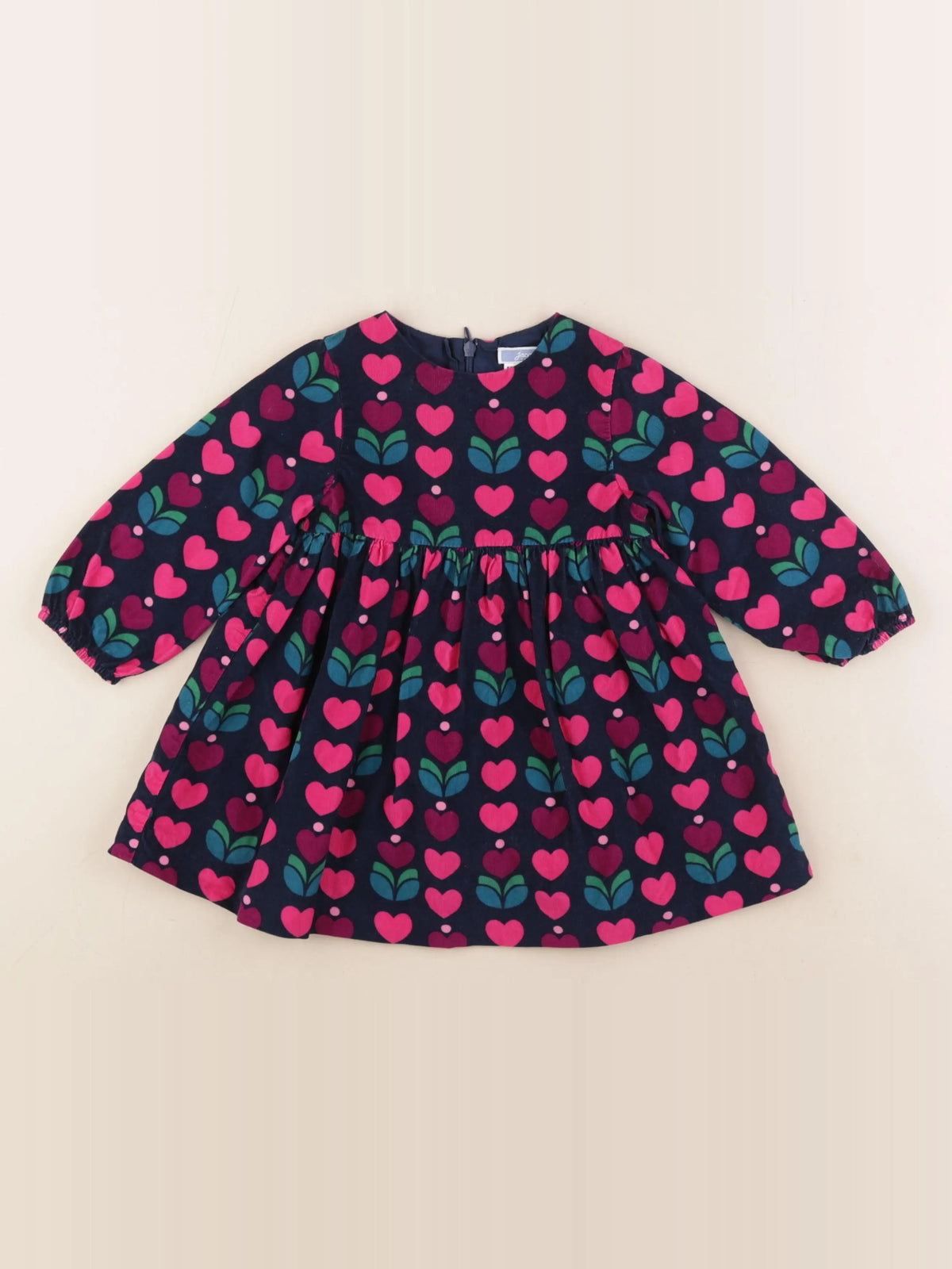Jacadi - robe bleu, rose - 24 mois