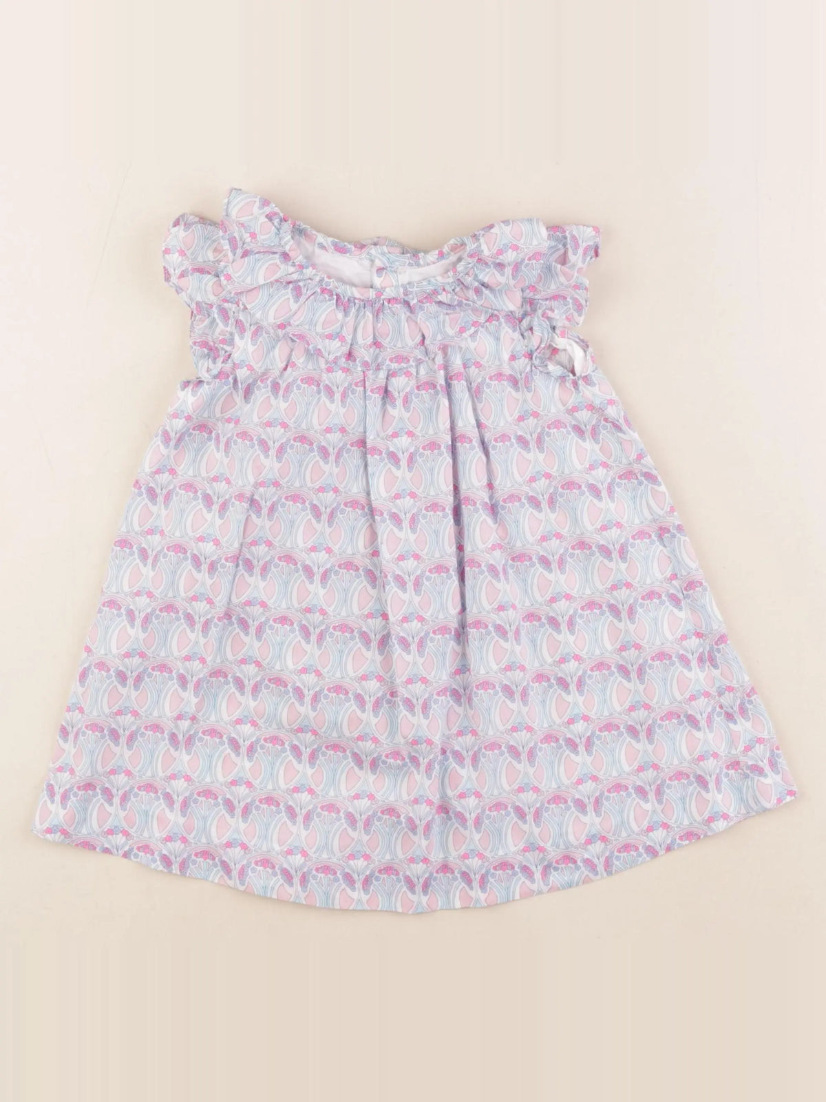 Jacadi - robe liberty multicolore - 18 mois