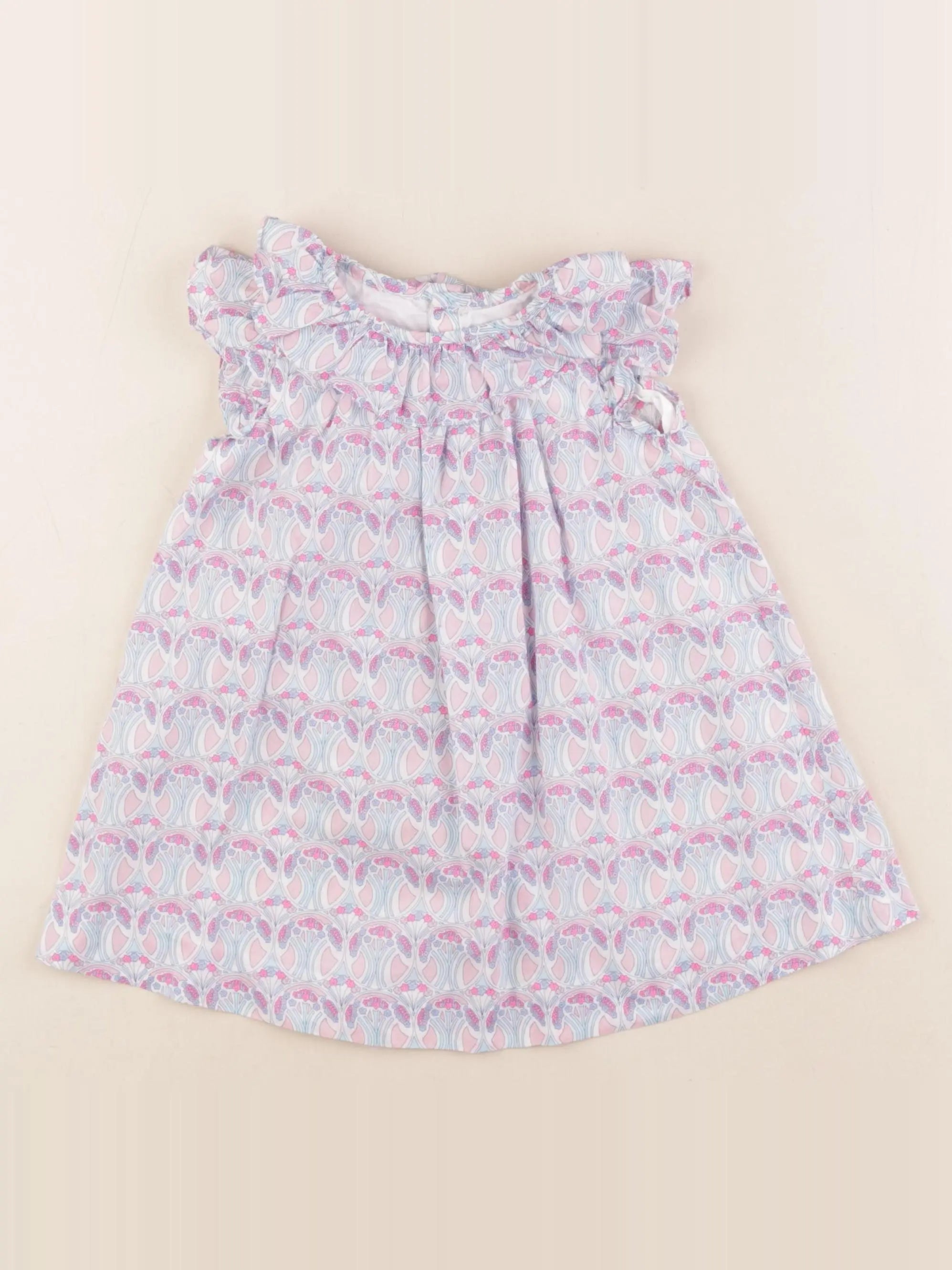 Jacadi - robe liberty multicolore - 18 mois