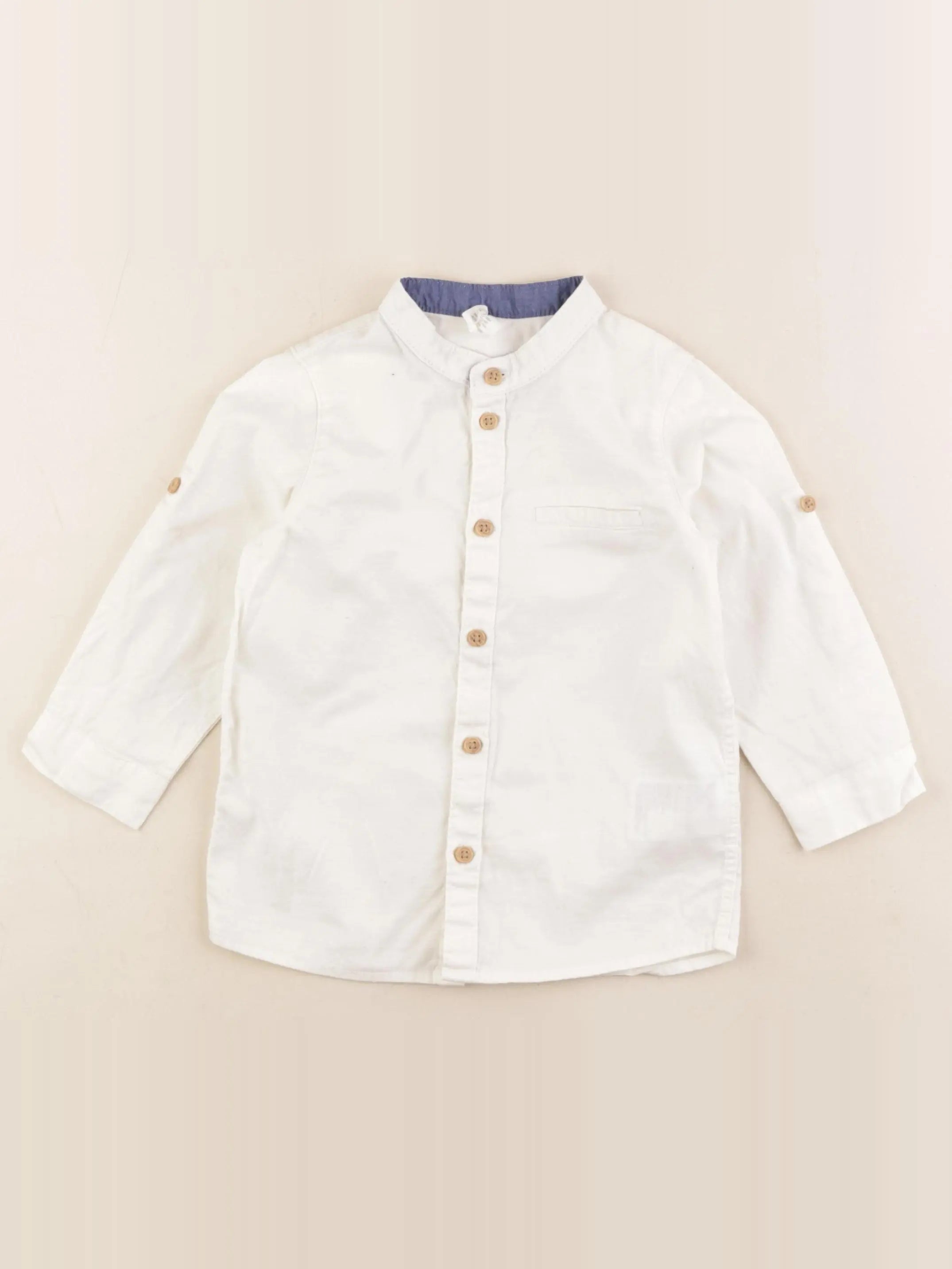 H&M - chemise blanc - 12/18 mois