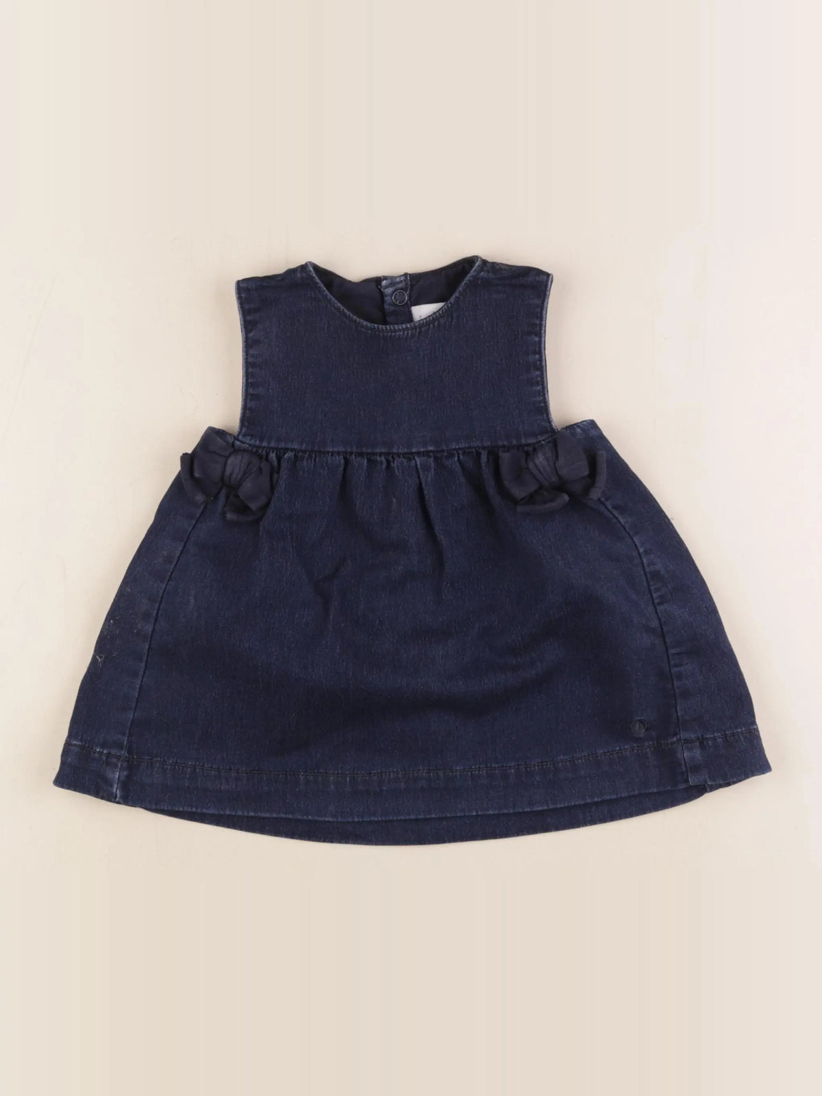 Petit Bateau - robe bleu - 6 mois