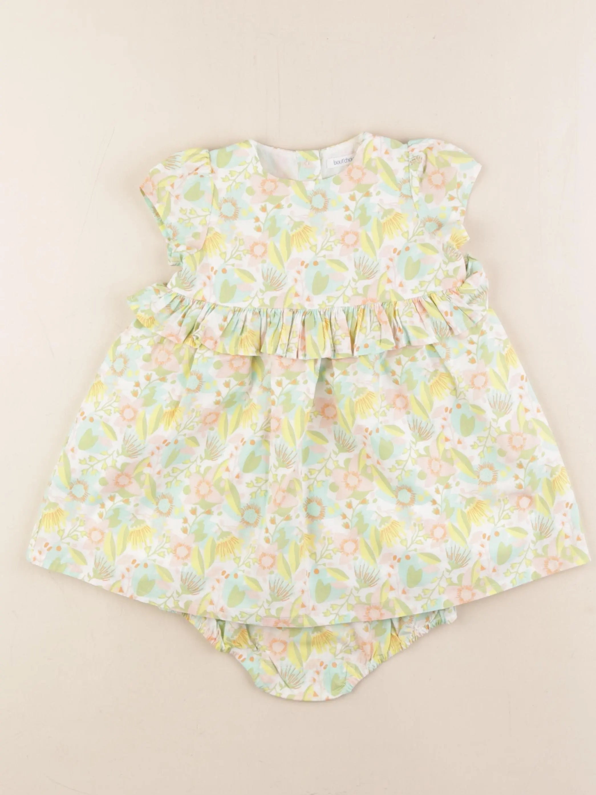 Boutchou - robe multicolore - 9 mois