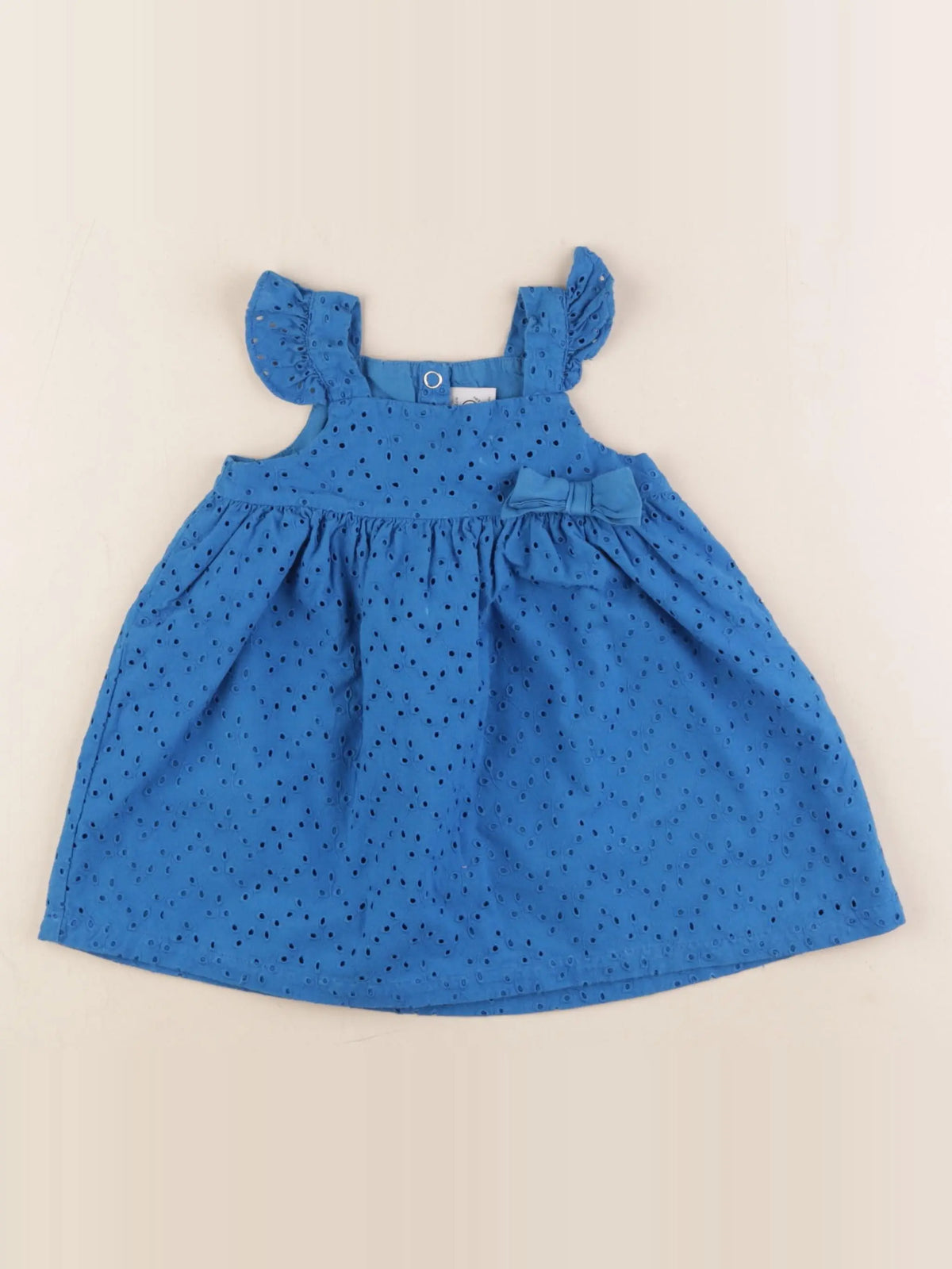 Petit Bateau - robe bleu - 12 mois