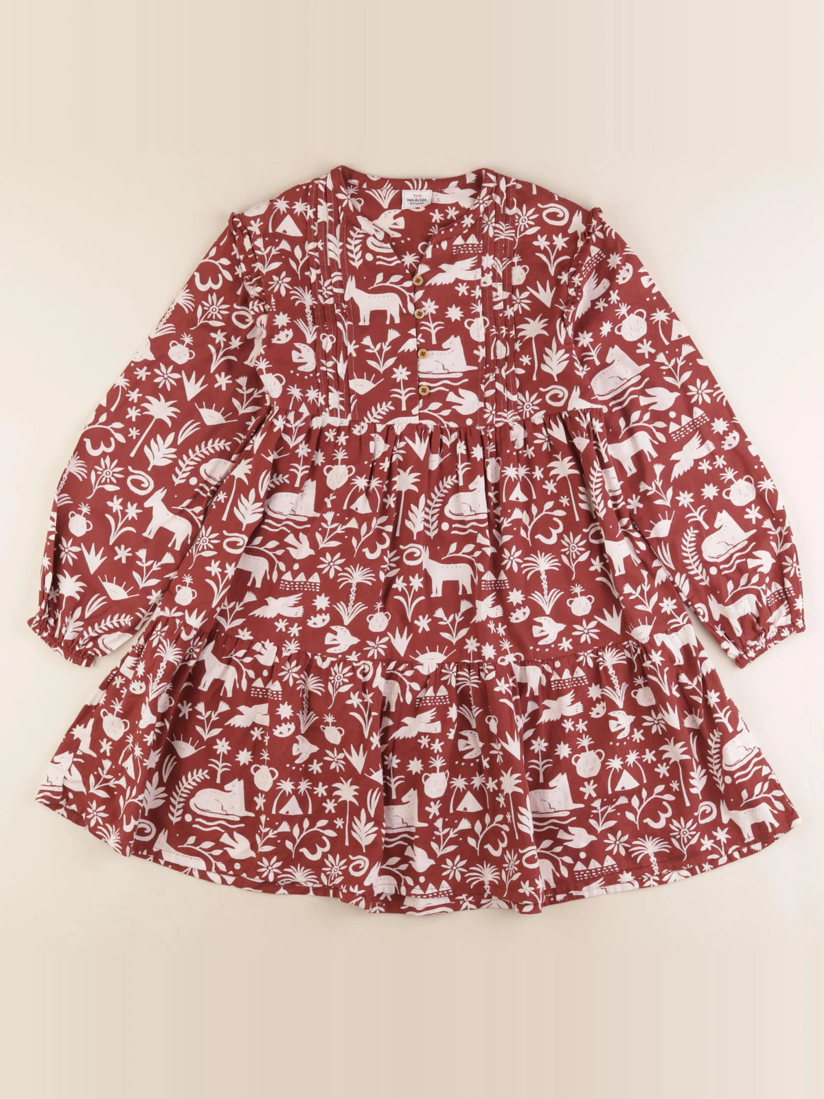 Tape à l'oeil - robe marron - 10 ans