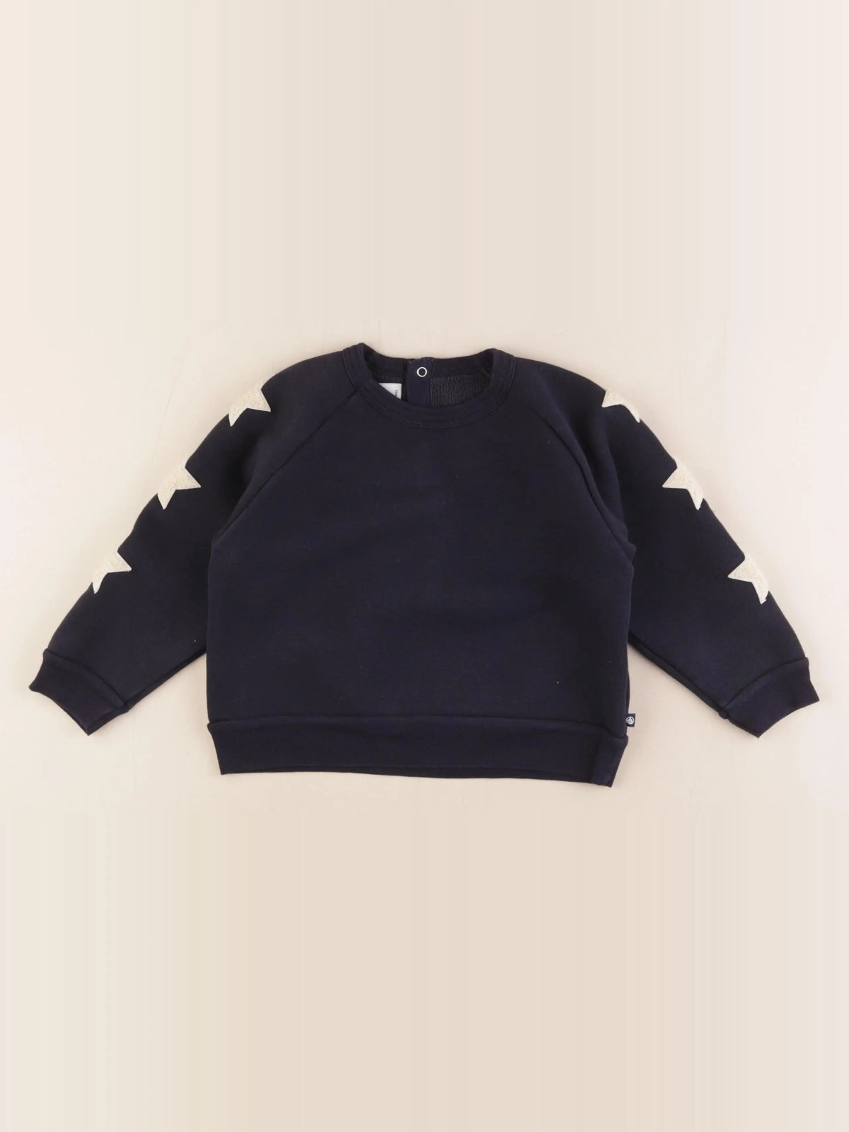 Petit Bateau - sweat bleu - 36 mois