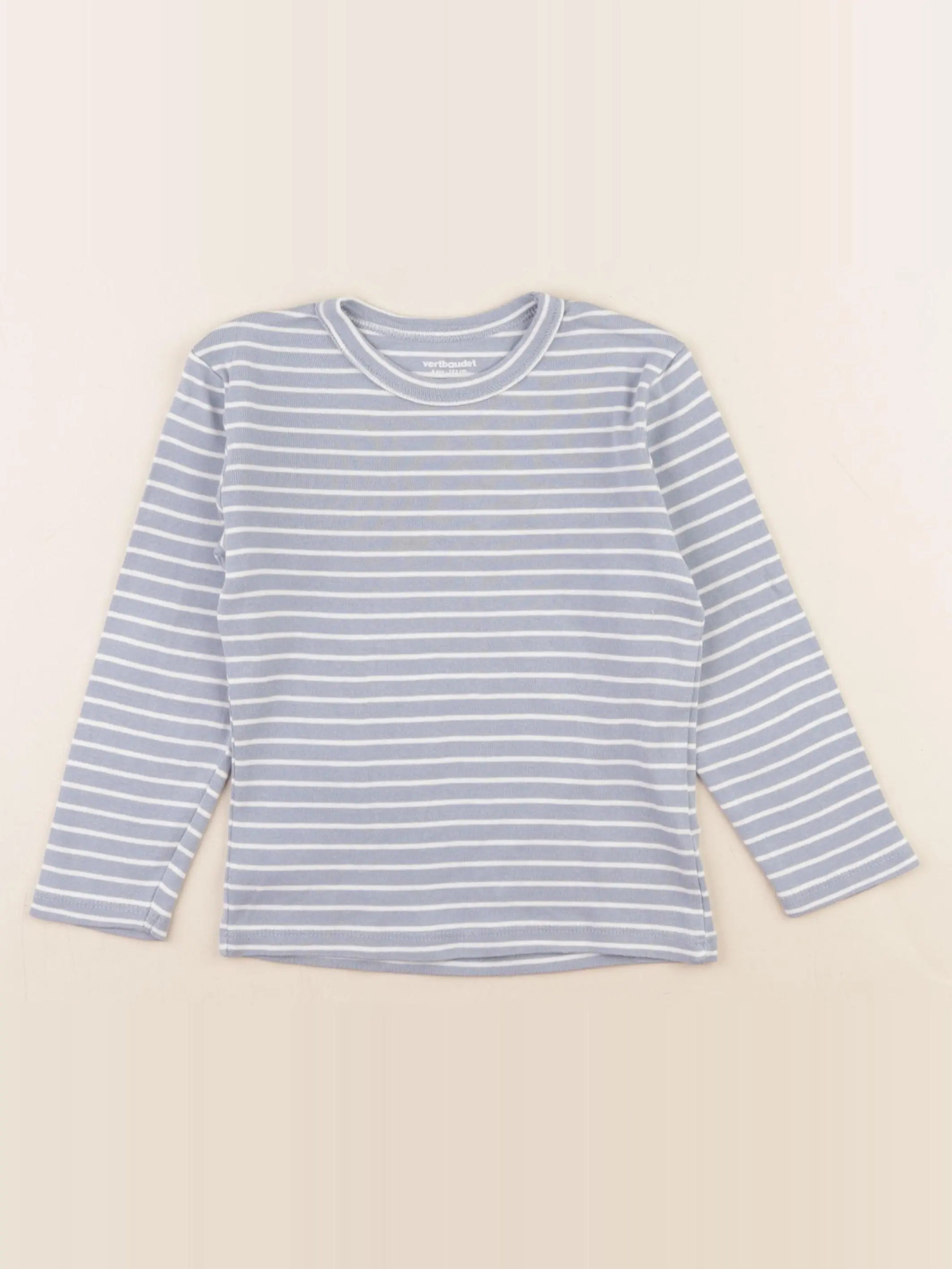 Vertbaudet - tee-shirt bleu - 4 ans