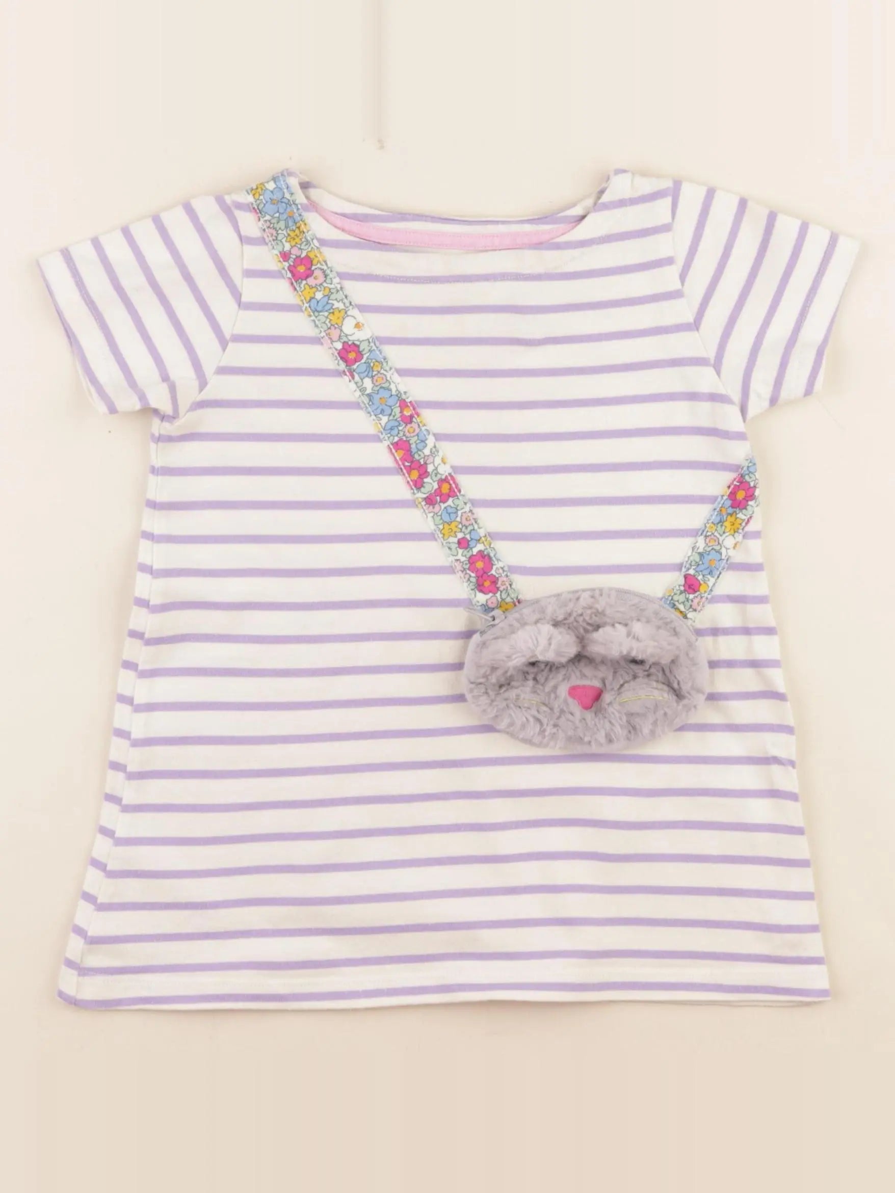 Mini Boden - tee-shirt violet - 2/3 ans