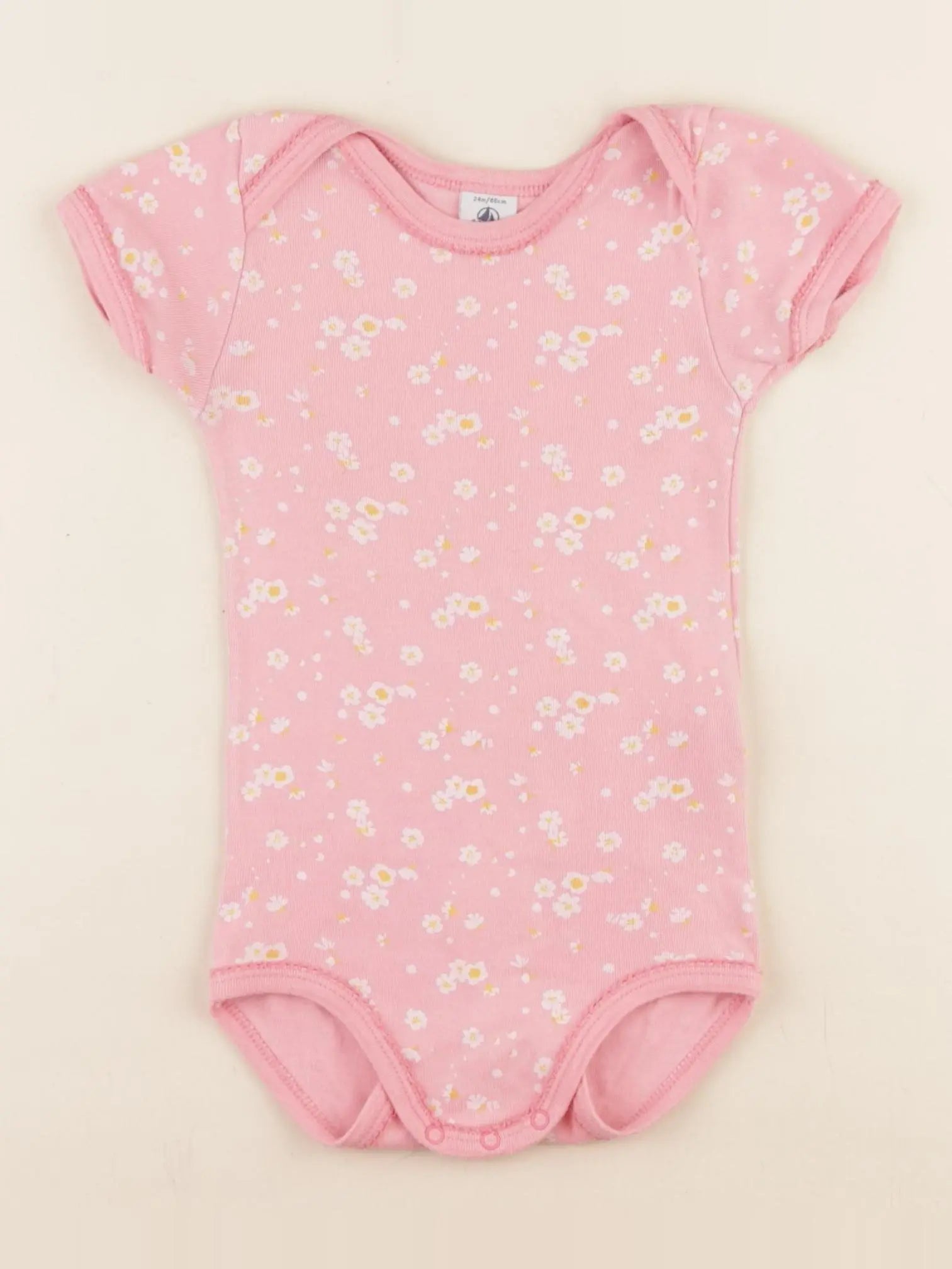 Petit Bateau - body rose - 24 mois
