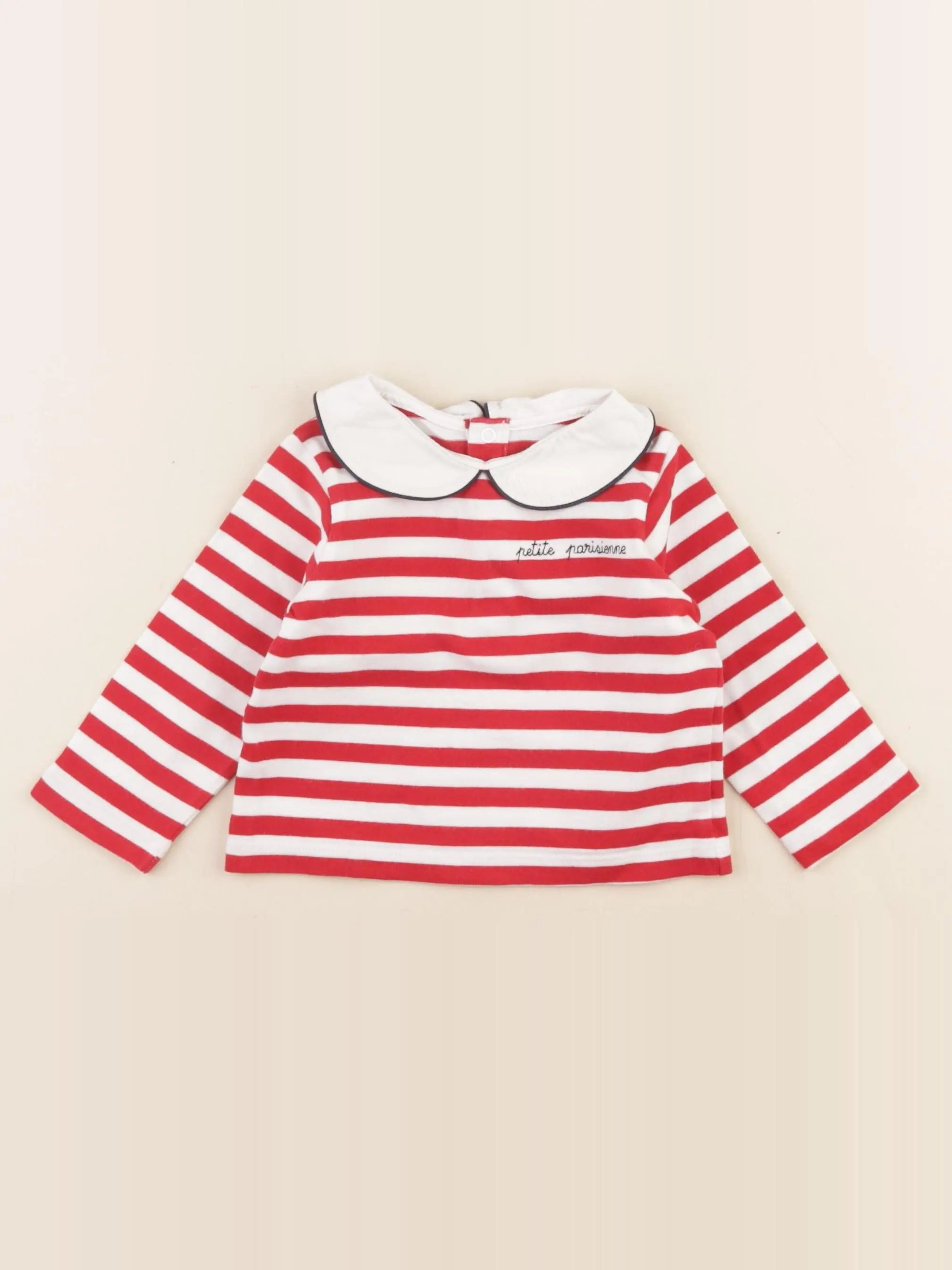 Jacadi - tee-shirt rouge - 12 mois