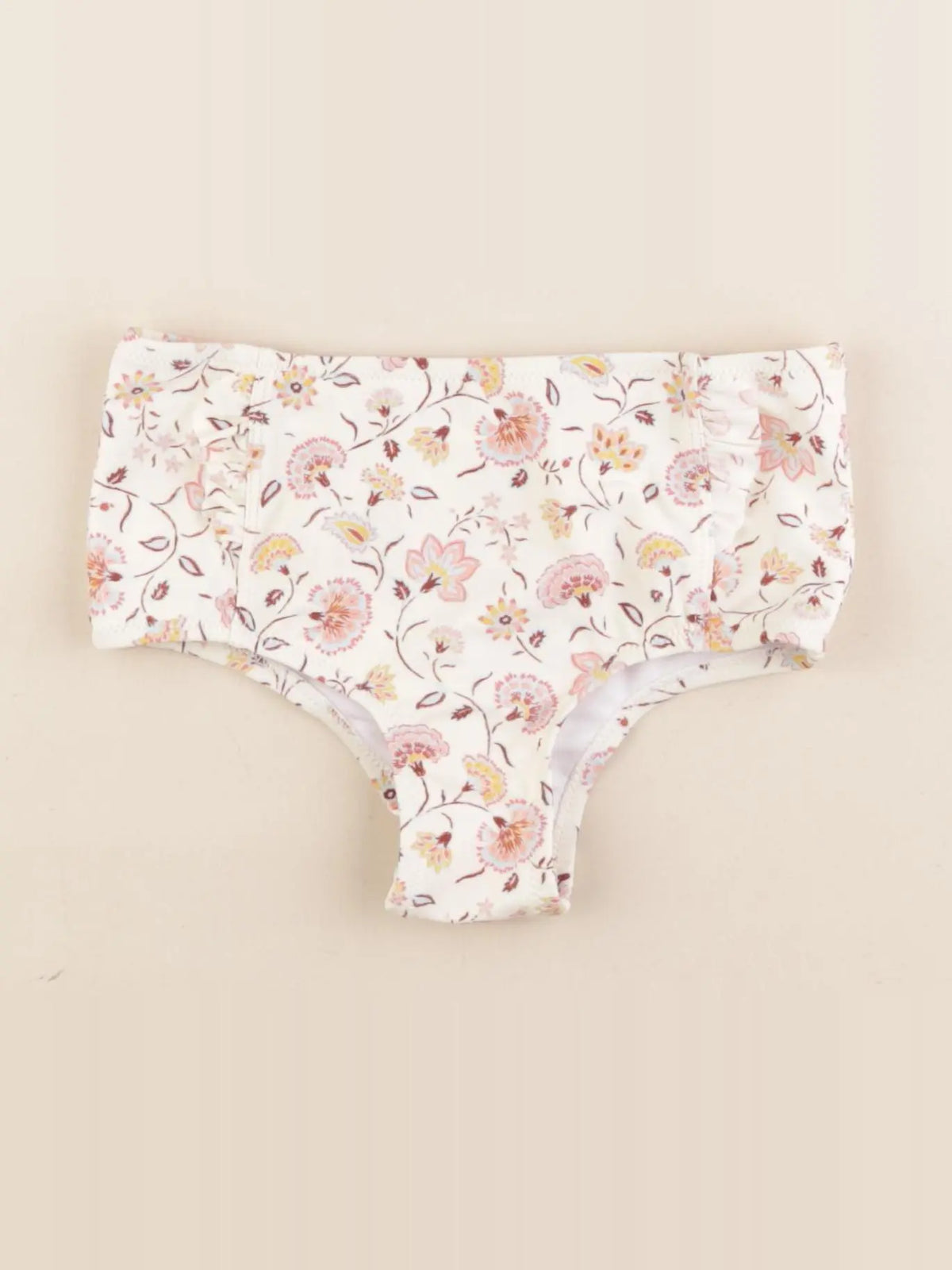 Vertbaudet - maillot de bain beige - 8 ans