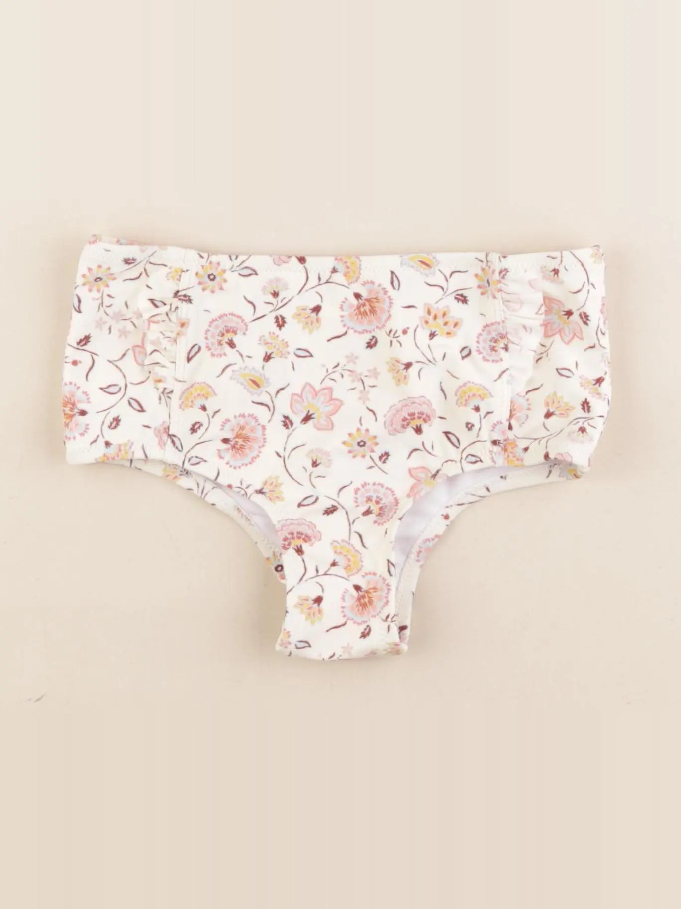 Vertbaudet - maillot de bain beige - 8 ans
