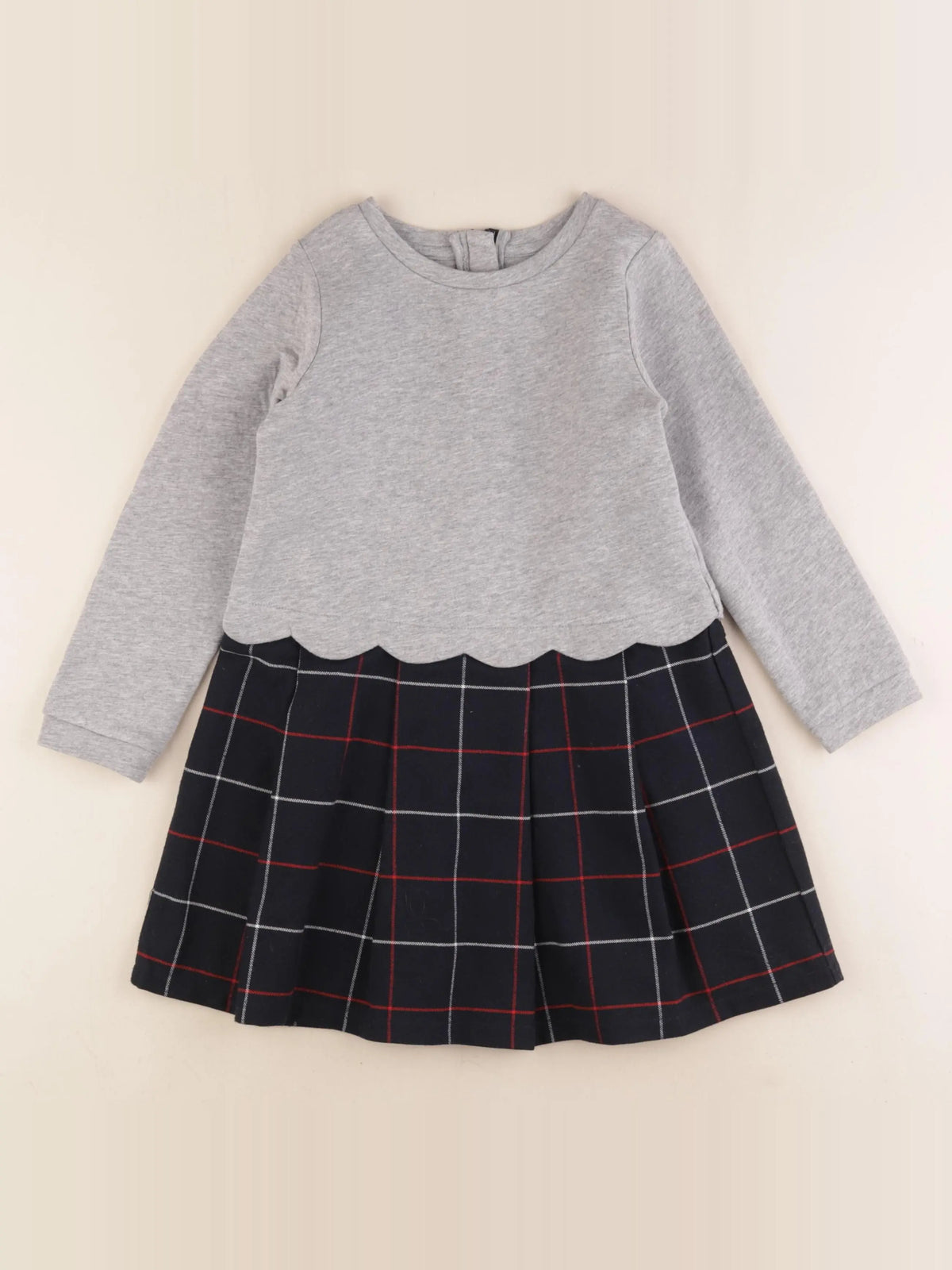 Jacadi - robe bleu, gris - 6 ans