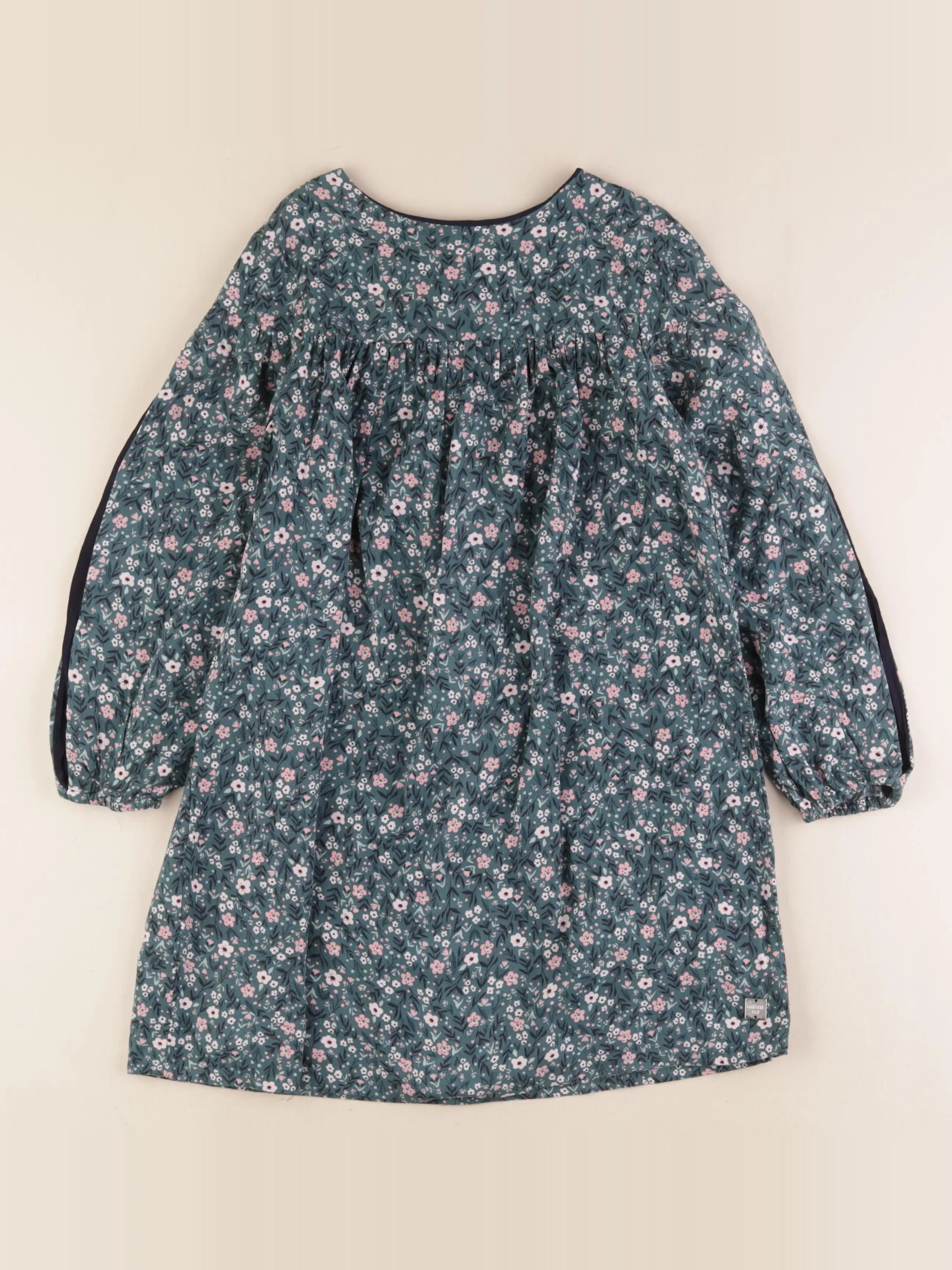 Carrément Beau - robe vert, rose - 8 ans