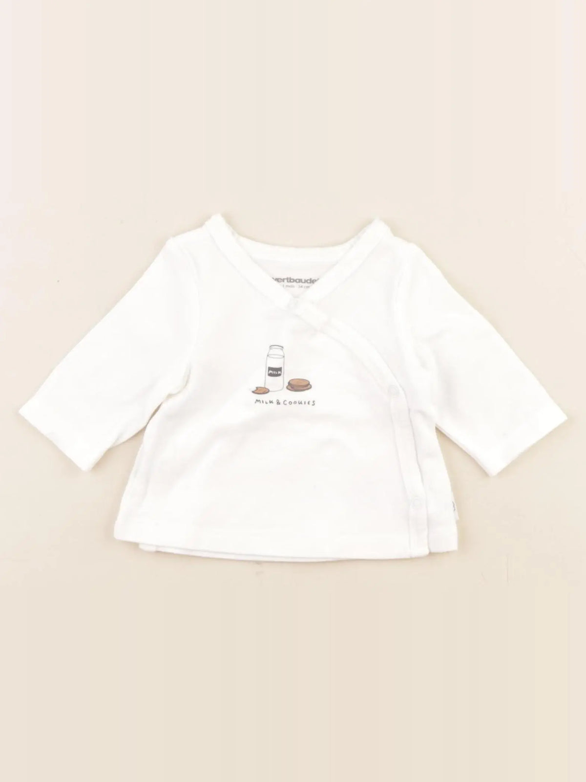 Vertbaudet - tee-shirt blanc - 1 mois