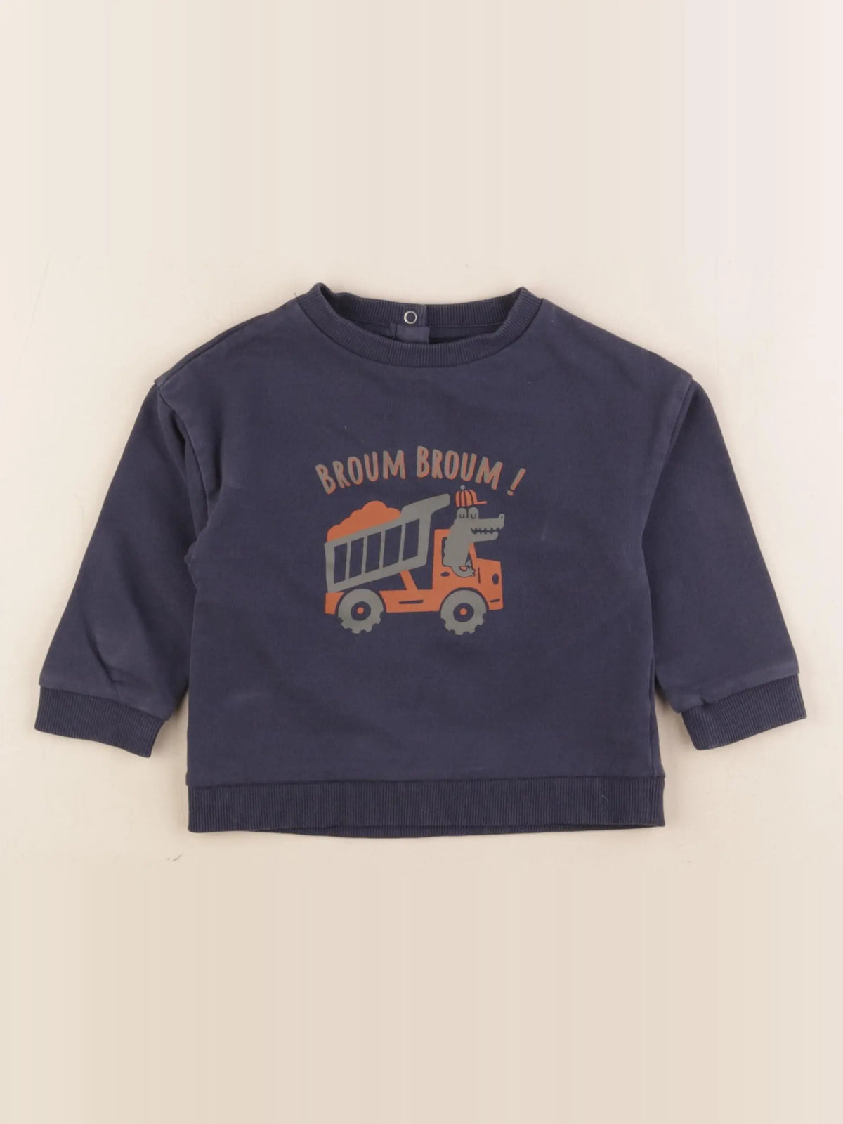 Vertbaudet - sweat bleu - 18 mois