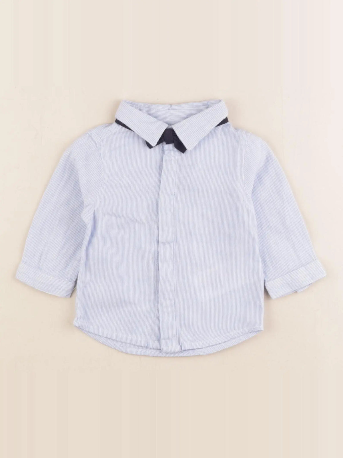 Vertbaudet - chemise bleu - 3 mois