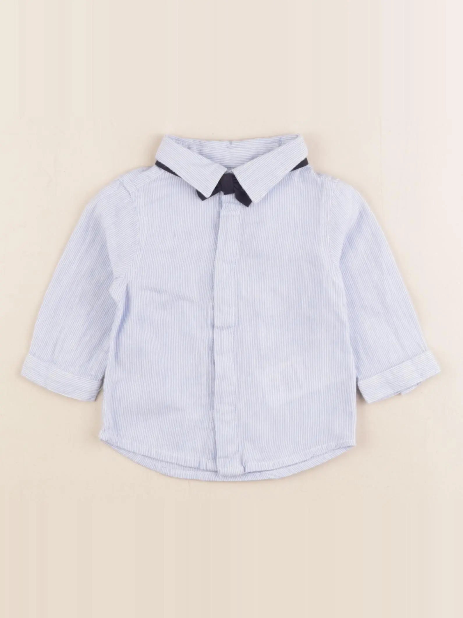Vertbaudet - chemise bleu - 3 mois