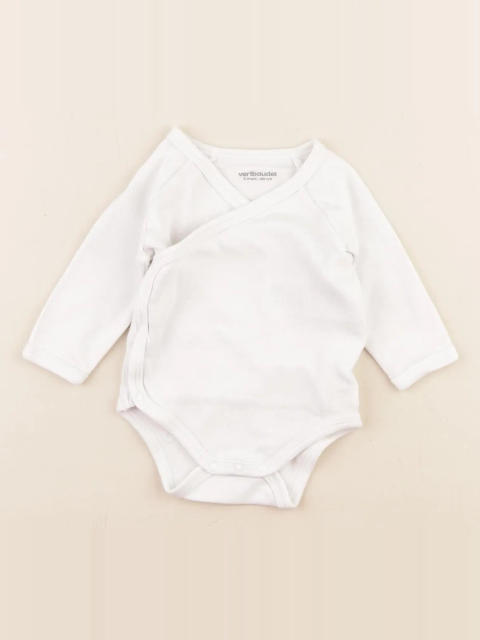 Vertbaudet - body blanc - 1 mois